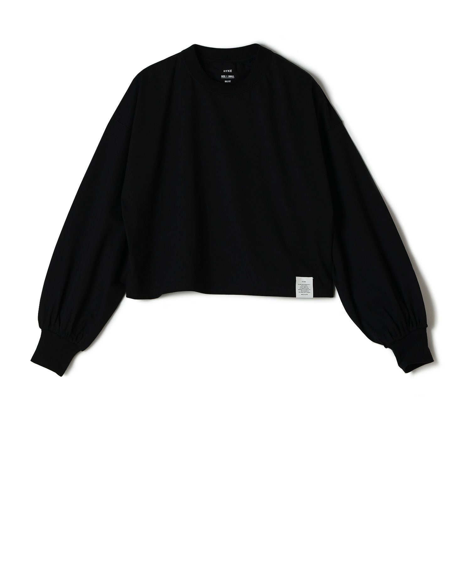 ★新作新品★HYKEハイク　CROPPED LONG-SLV TEE CROPPED LONG-SLV TEE BIG FIT (6.5OZ)-クロップドロングスリーブTEE