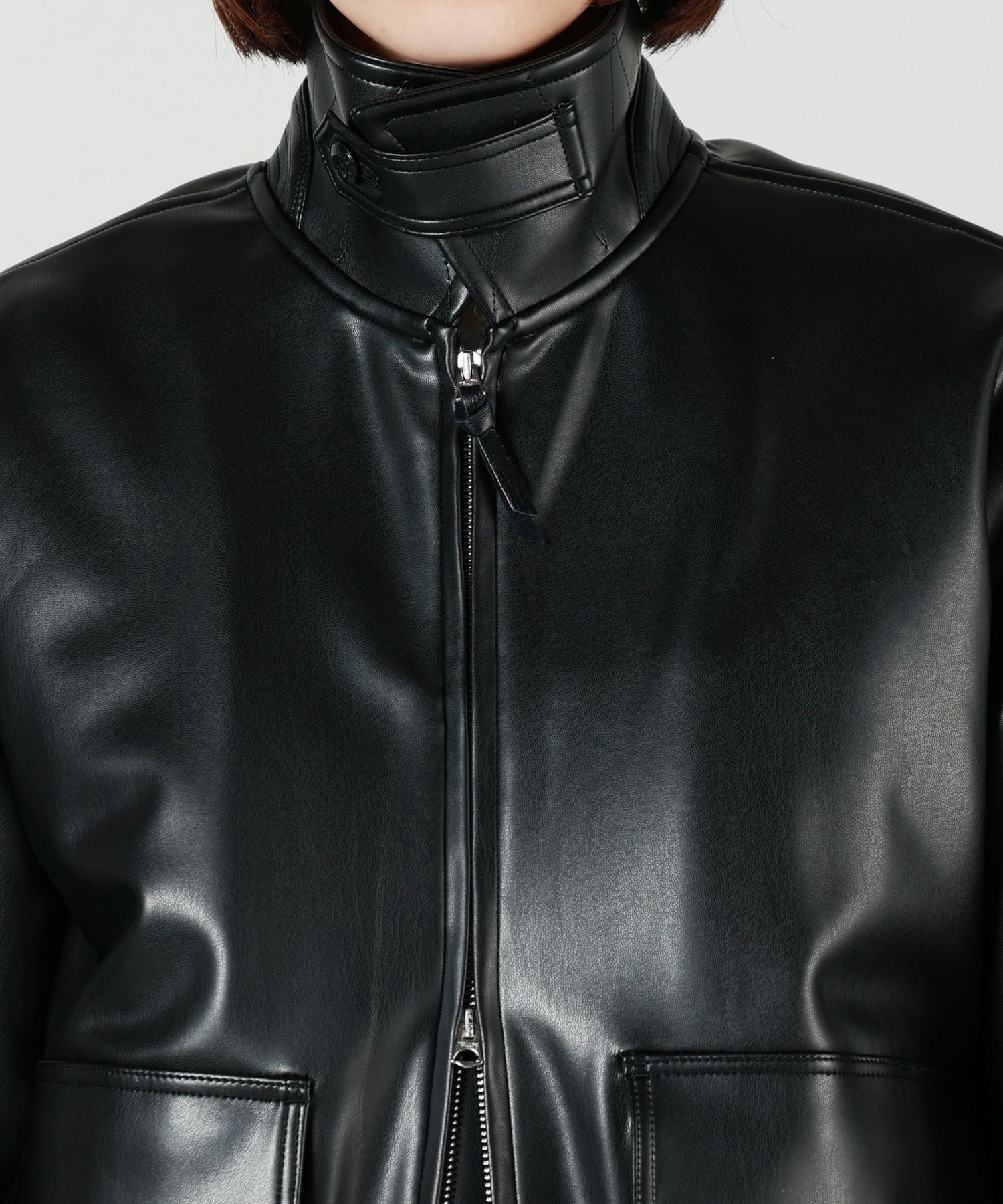 HYKE(ハイク)】ECO-LEATHER JACKET｜PARIGOT ONLINE（パリゴオンライン）