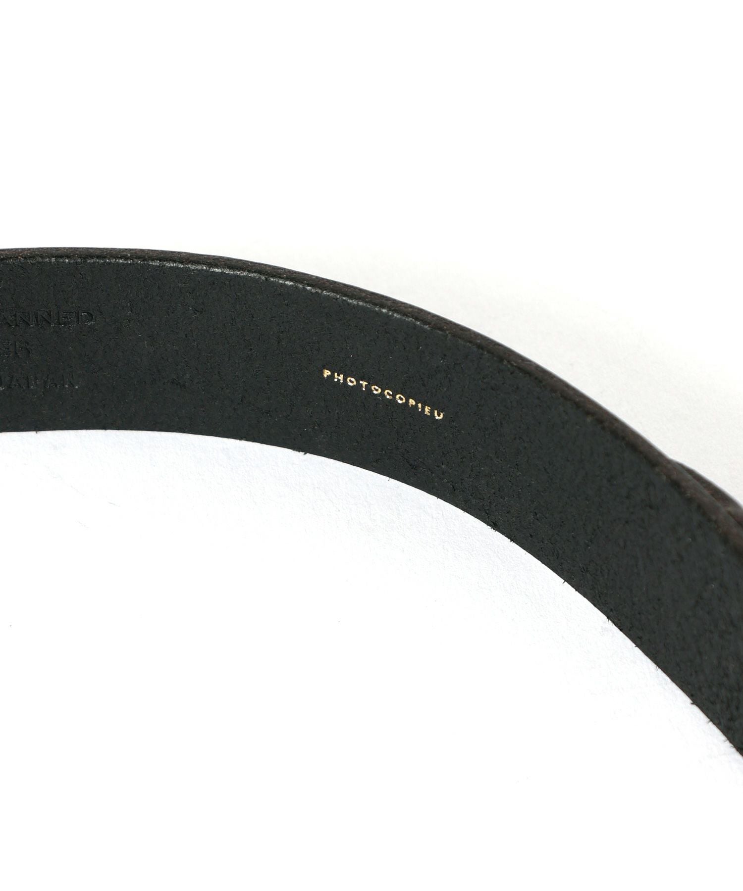 本日限定価格 PHOTOCOPIEU（フォトコピュー) ポケットベルト PHOTOCOPIEU(フォトコピュー)】 OVAL BUCKLE LEATHER BELT BABEL