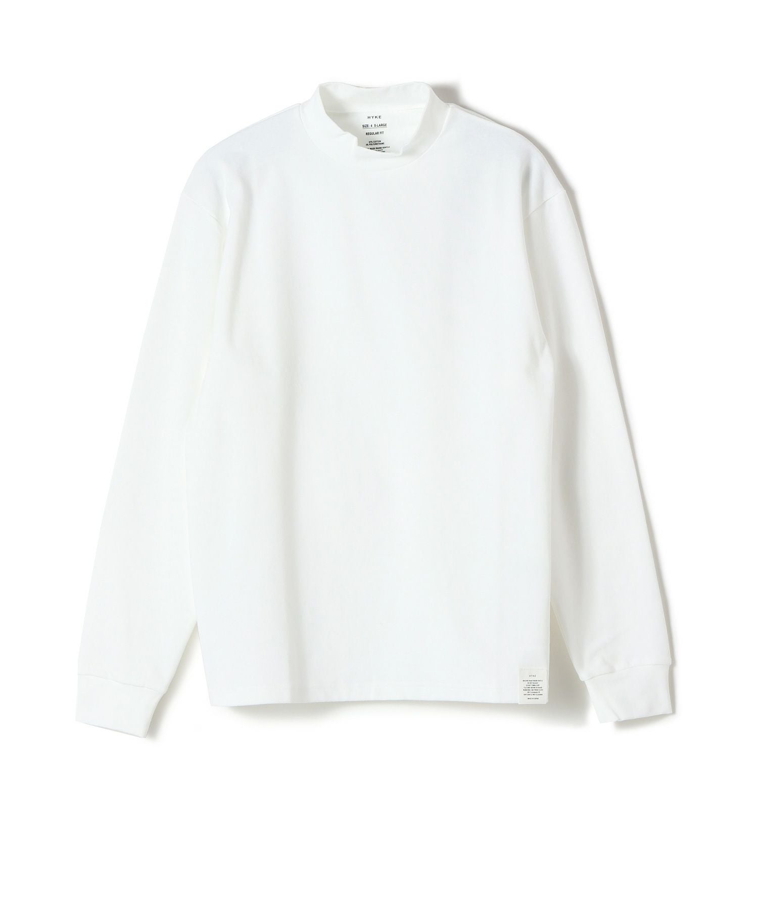 HYKE(ハイク)】 ≪GENDERLESS≫MOCK NECK LONG-SLV TEE｜PARIGOT