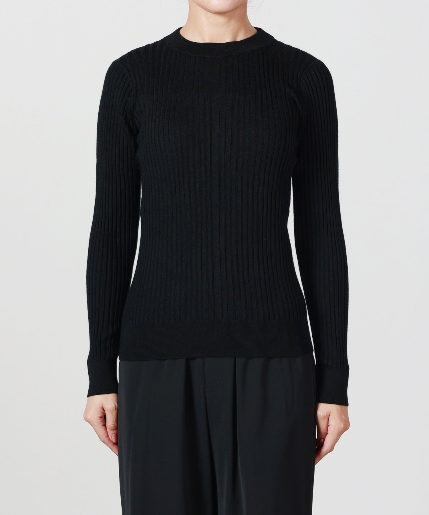 HYKE(ハイク)】 WIDE RIBBED SWEATER｜PARIGOT ONLINE（パリゴオンライン）