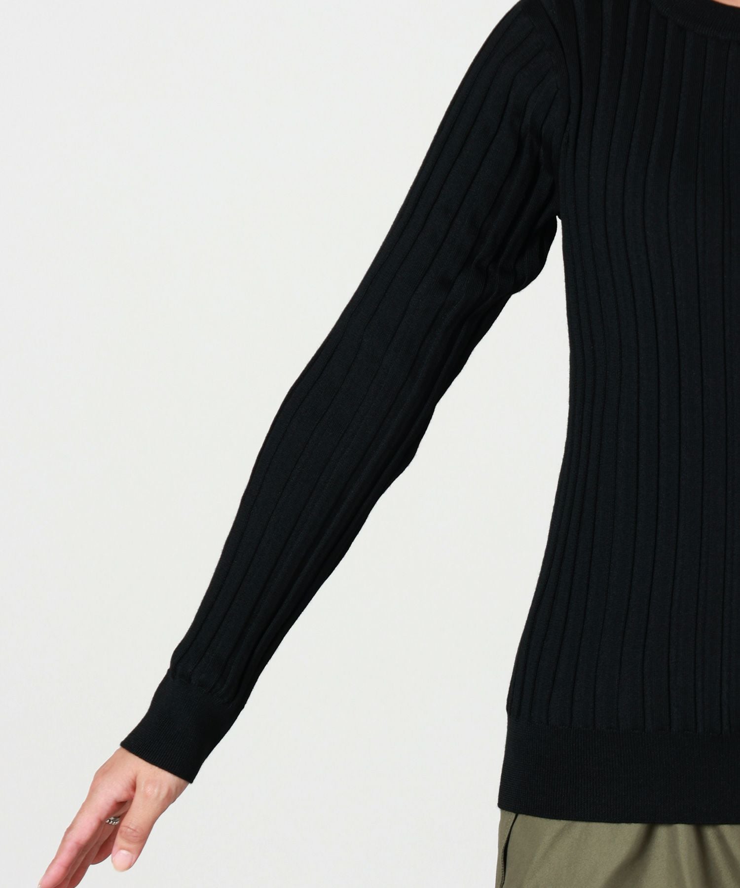 HYKE(ハイク)】 WIDE RIBBED SWEATER｜PARIGOT ONLINE（パリゴオンライン）