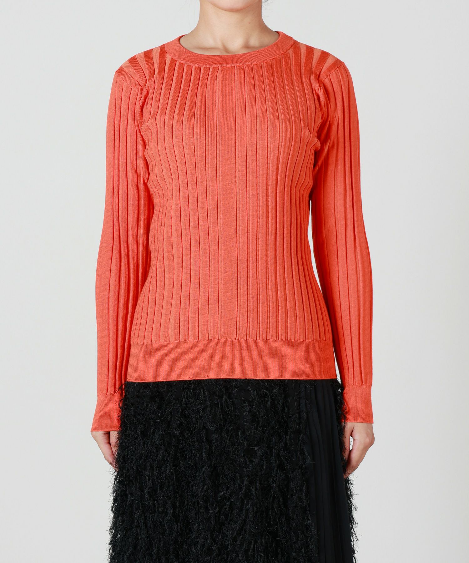 HYKE(ハイク)】 WIDE RIBBED SWEATER｜PARIGOT ONLINE（パリゴオンライン）