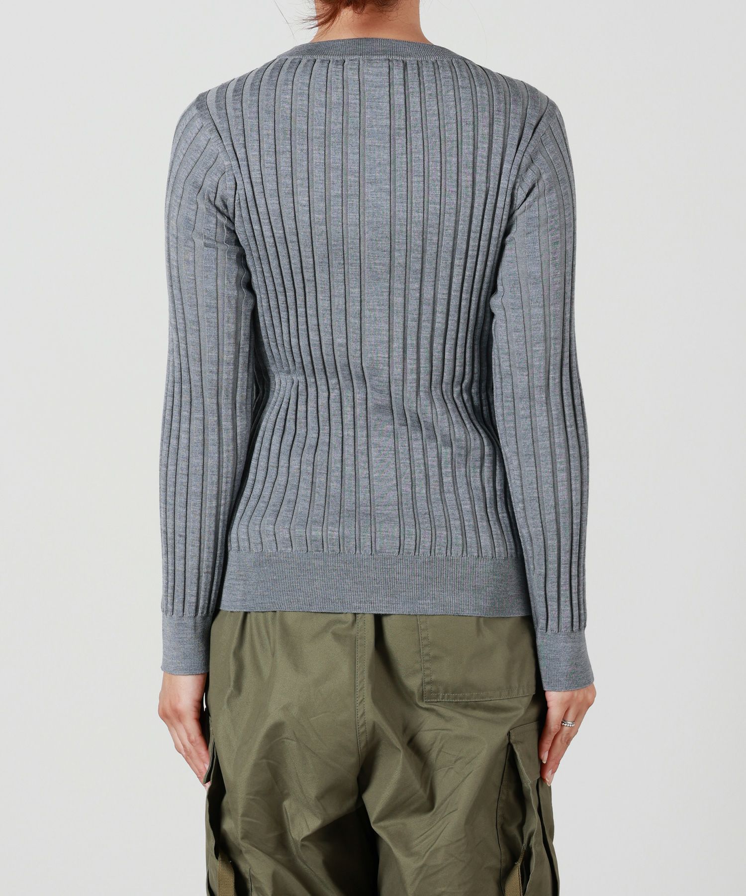 HYKE(ハイク)】 WIDE RIBBED SWEATER｜PARIGOT ONLINE（パリゴオンライン）