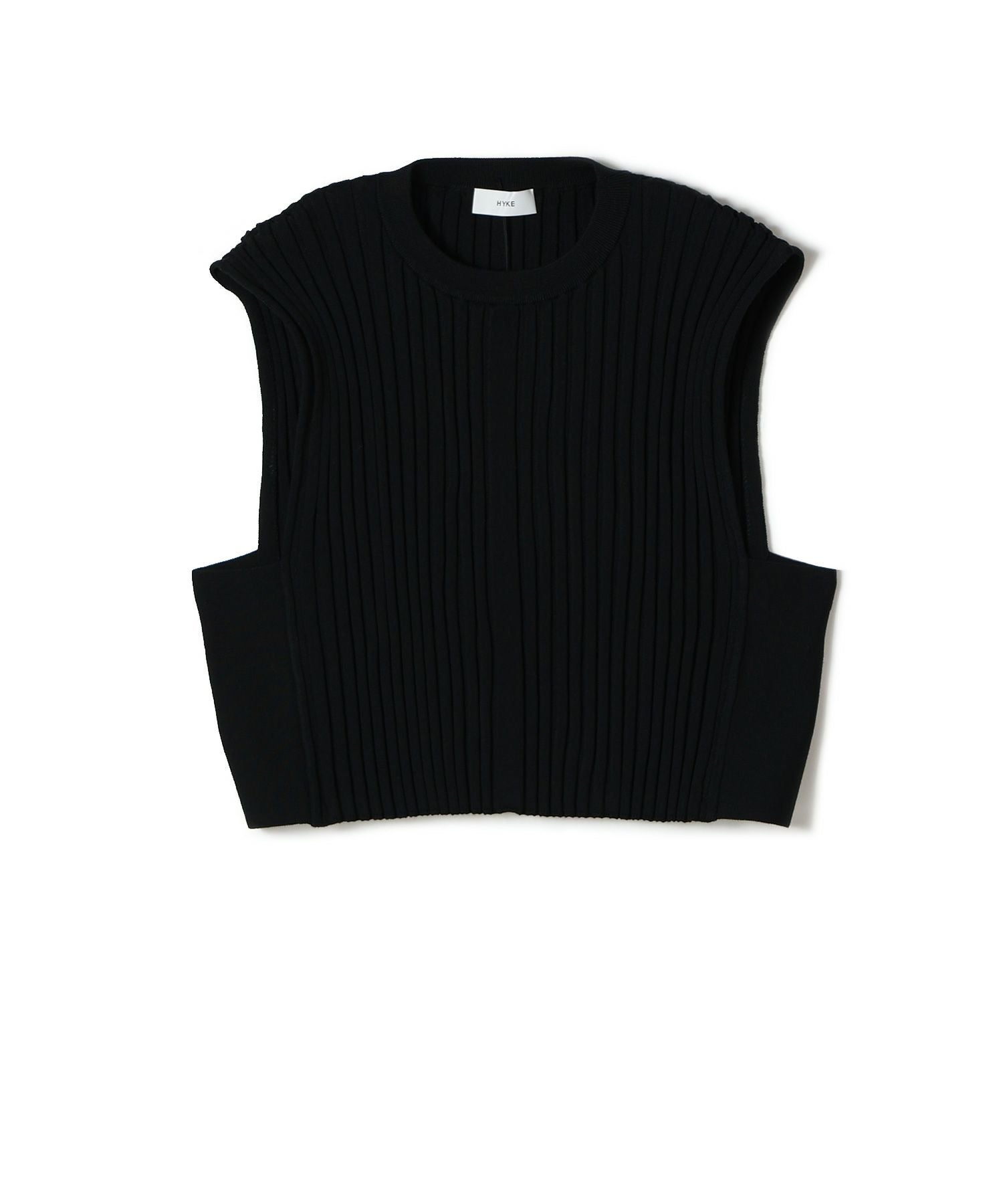 HYKE(ハイク)】 WIDE RIBBED CROPPED VEST｜PARIGOT ONLINE（パリゴ