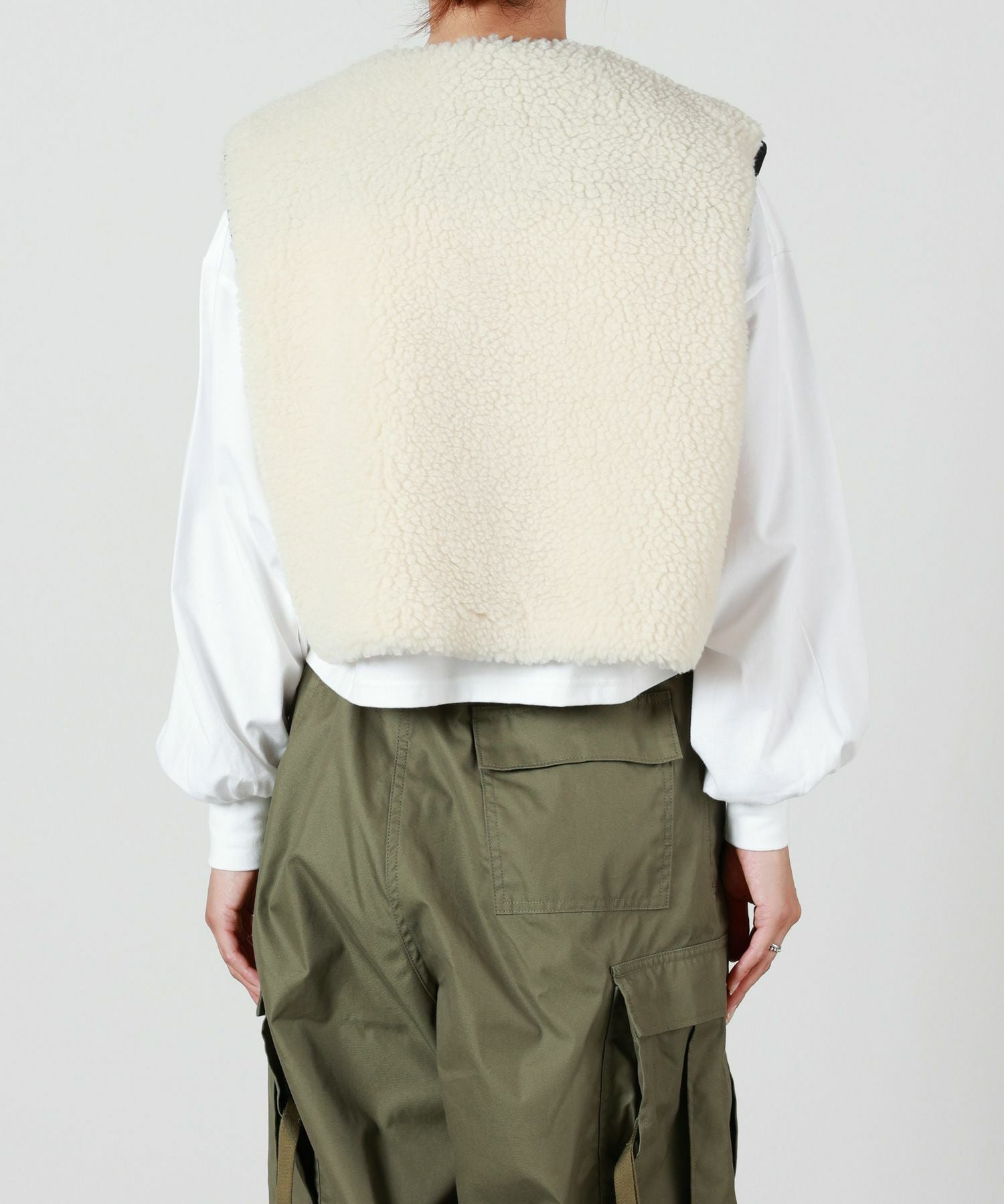 HYKE(ハイク)】 FAUX SHEARLING VEST｜PARIGOT ONLINE（パリゴオンライン）