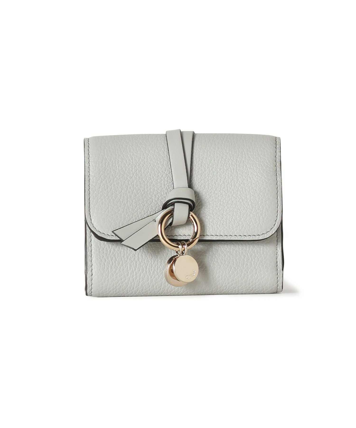 Chloe グレインレザー製ALPHABETスモールトリフォールドウォレット Chloe（クロエ） 折財布 レディース ALPHABET スモール トリフォールド
