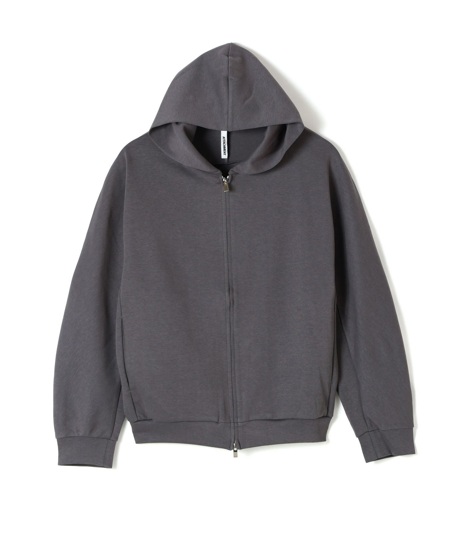 ATTACHMENT(アタッチメント)】 CO/PE DOUBLE KNIT ZIP UP HOODIE