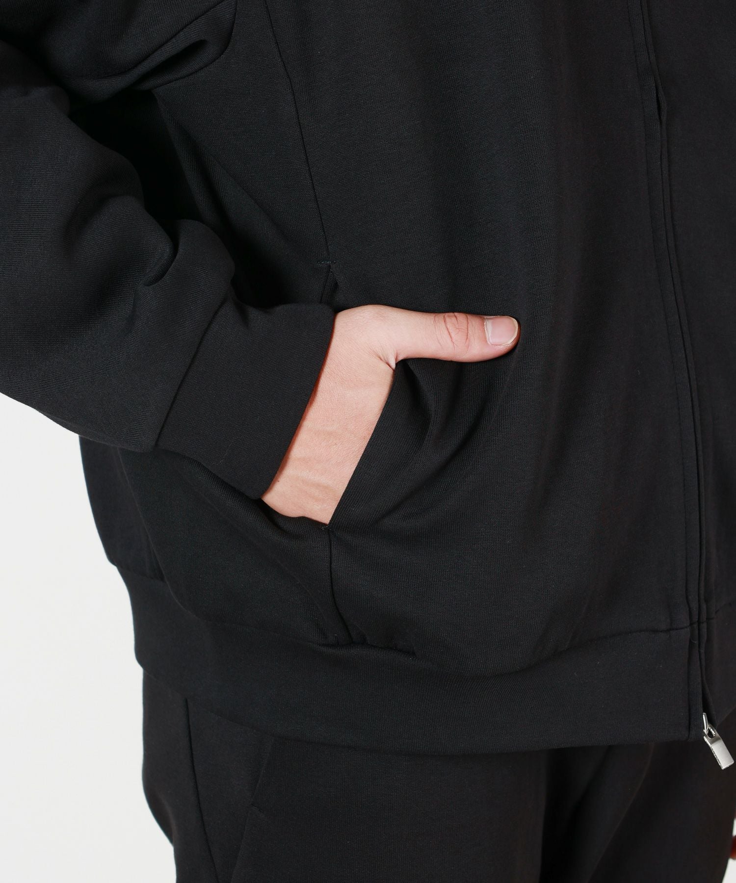 ATTACHMENT(アタッチメント)】 CO/PE DOUBLE KNIT ZIP UP HOODIE