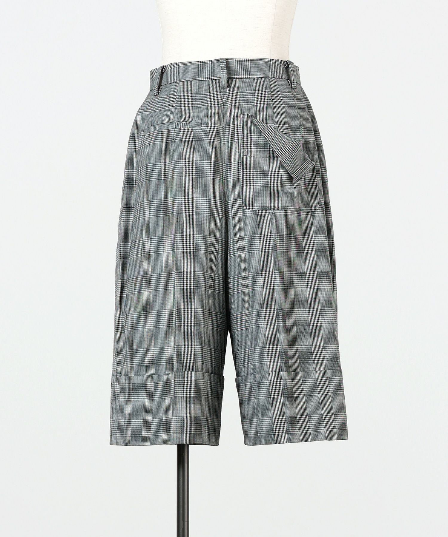 美品ENFOLD エンフォルド ロールアップクロップドパンツ ウール グレー38 ENFOLD(エンフォルド)】 ROLL-UP HALF TROUSERS｜PARIGOT ONLINE