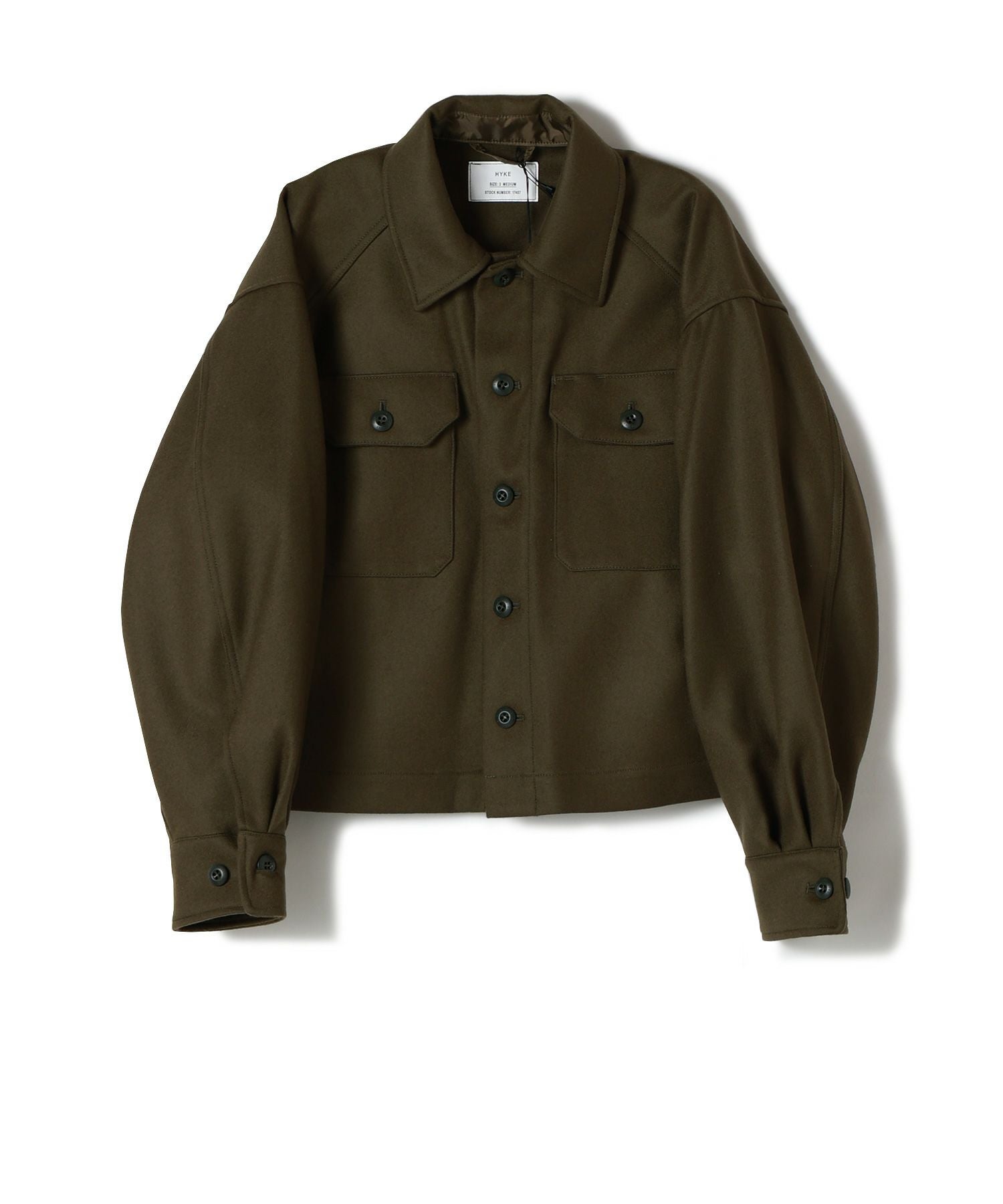 HYKE(ハイク)】WOOL SHIRT JACKET｜PARIGOT ONLINE（パリゴオンライン）