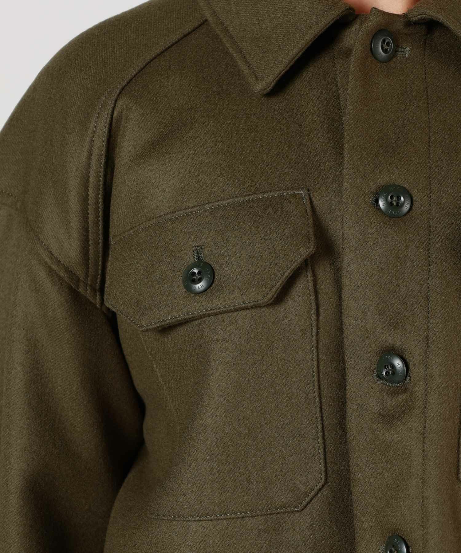 HYKE(ハイク)】WOOL SHIRT JACKET｜PARIGOT ONLINE（パリゴオンライン）