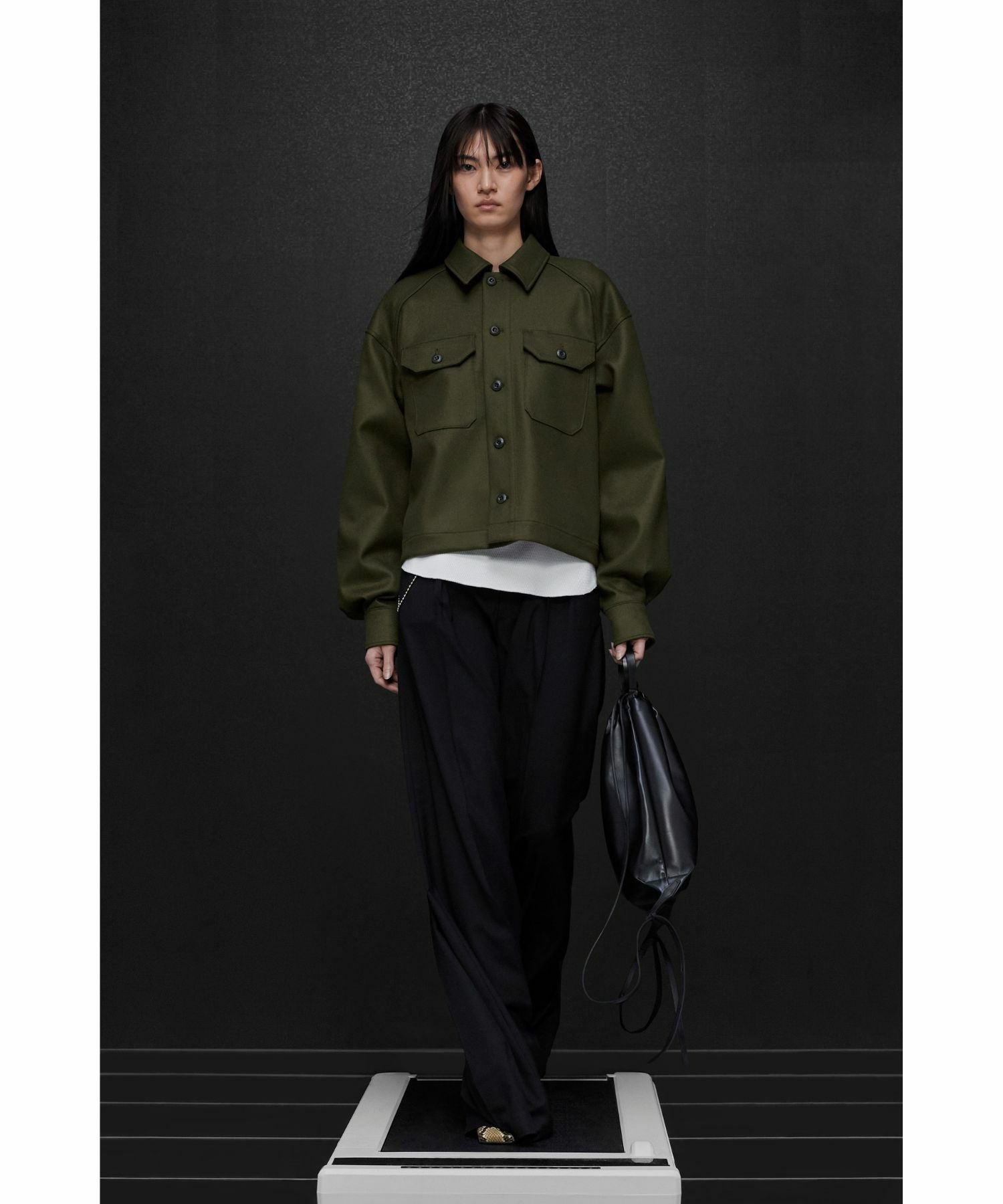 HYKE 新品AWウールブラック シャツジャケット HYKE(ハイク)】WOOL SHIRT JACKET｜PARIGOT ONLINE（パリゴオンライン）