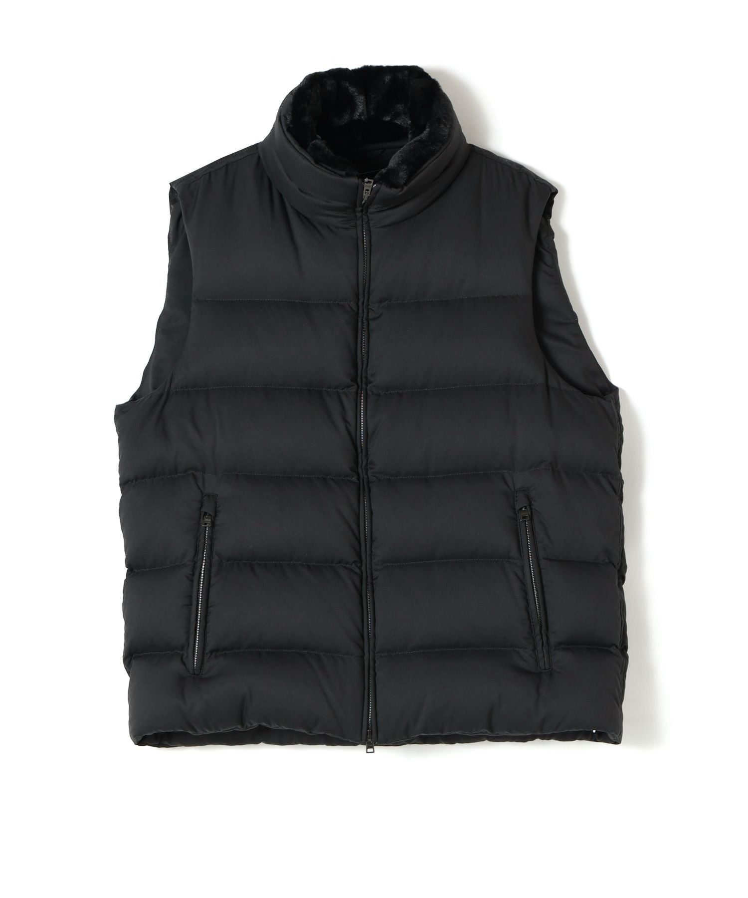 美品 HERNO フーデッド軽量ダウンベスト 46サイズ　L相当 d33 HERNO（ヘルノ） ダウンベスト ベスト HERNO / フーデッド ダウン