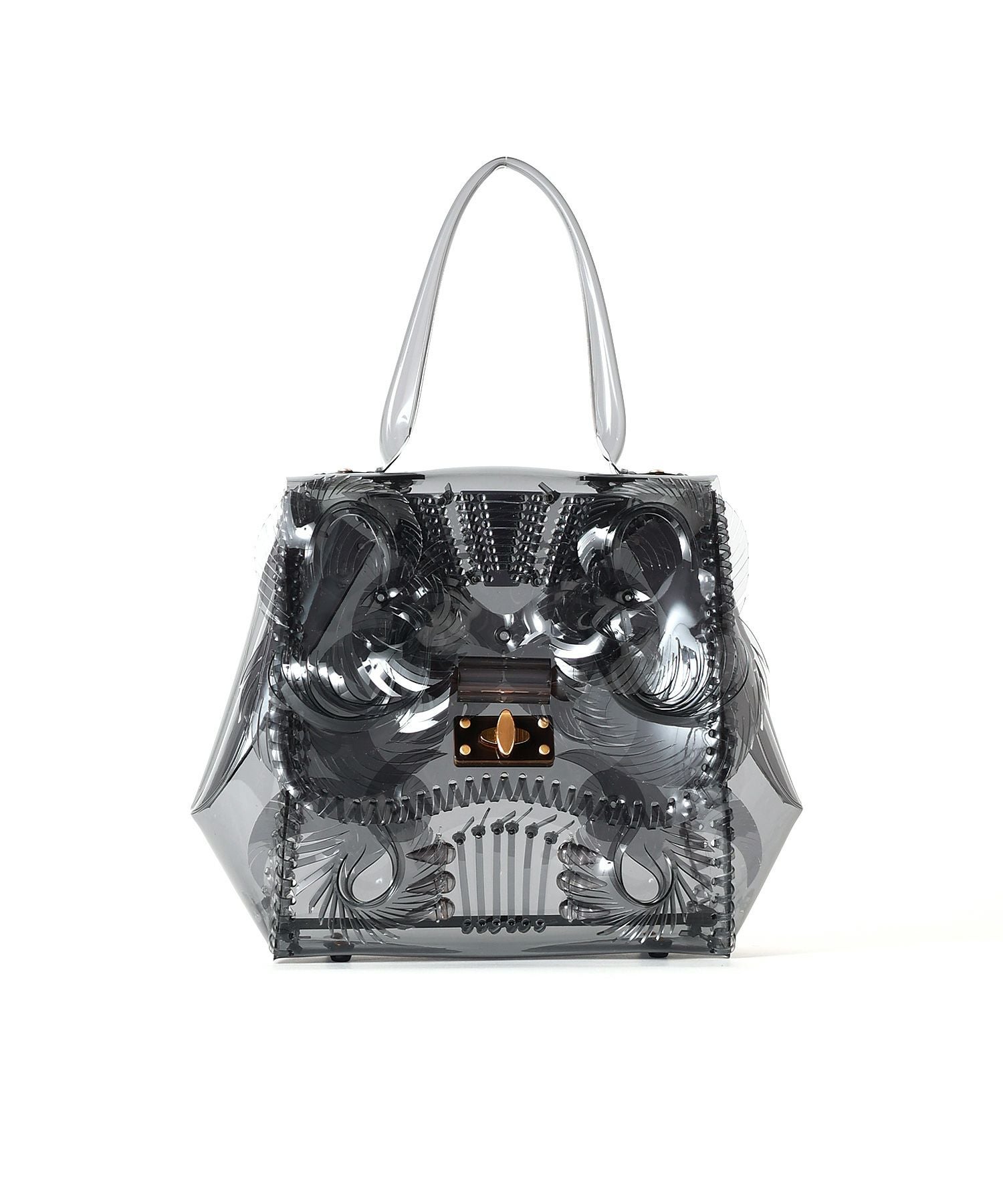 mame kurogochi クリアブラック パーティーバッグ Mame Kurogouchi / Transparent Sculptural Micro Chain Bag ( BLACK