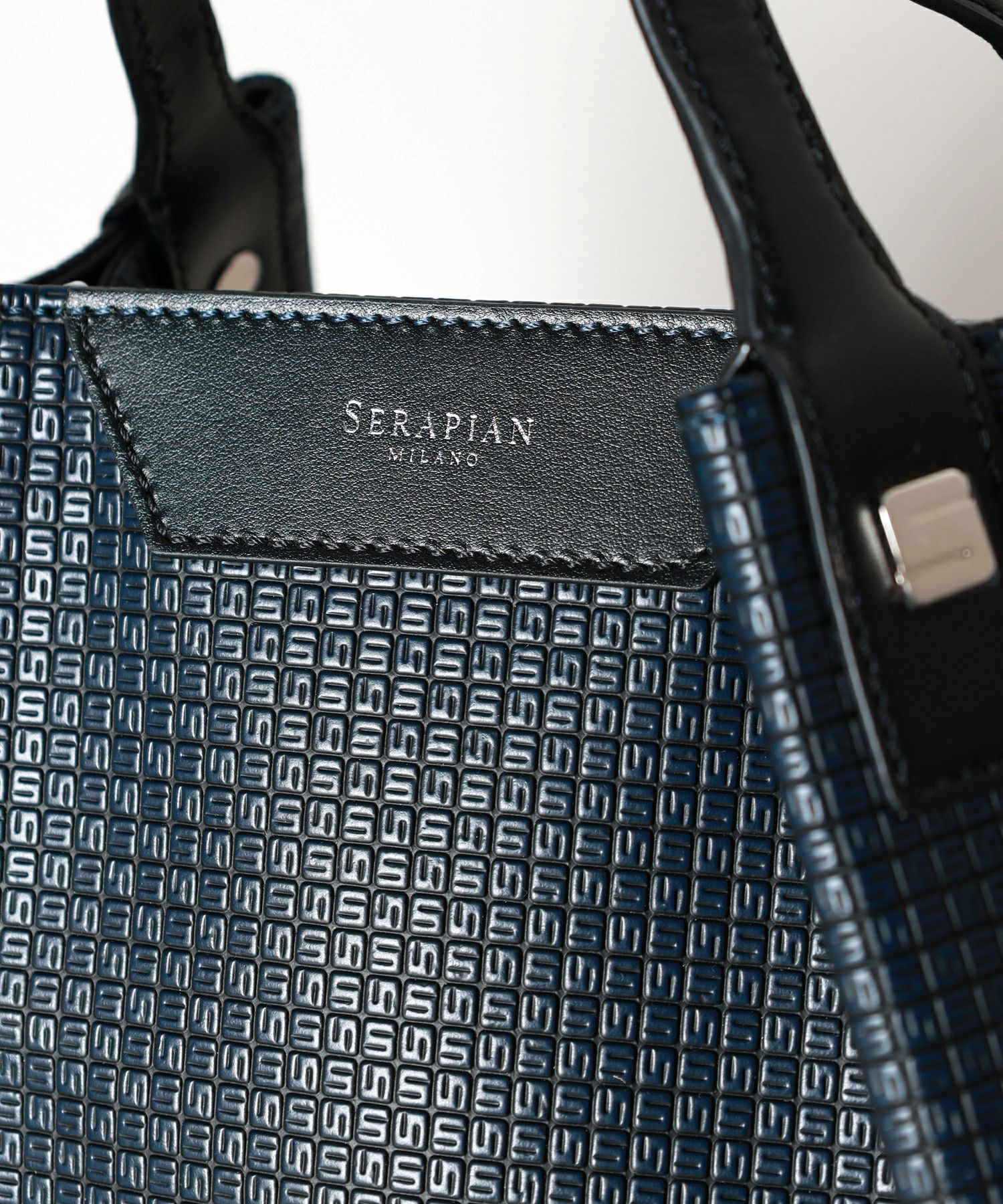 極美品 現行 SERAPIAN STEPAN 72製VERTICALトートBAN STEPAN製アスファルトグレー メンズトートバッグ