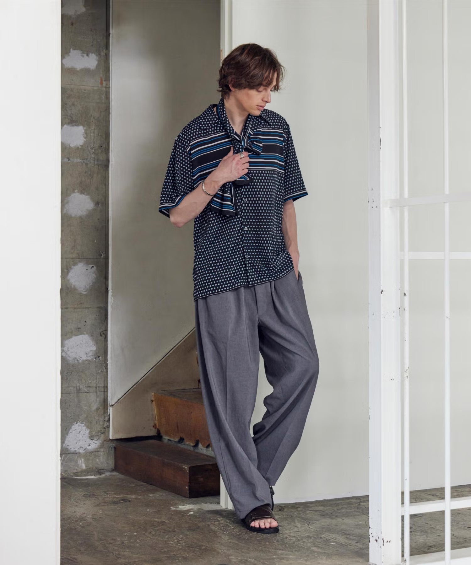 foot the coacher(フットザコーチャー)】 DOUBLE BELT SANDALS(VIBRAM