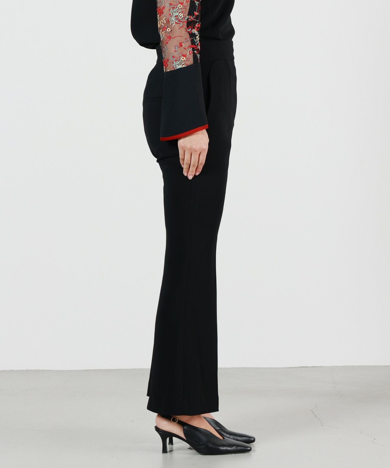 Mame Kurogouchi(マメ クロゴウチ)】 Acetate Polyester Cropped Suit