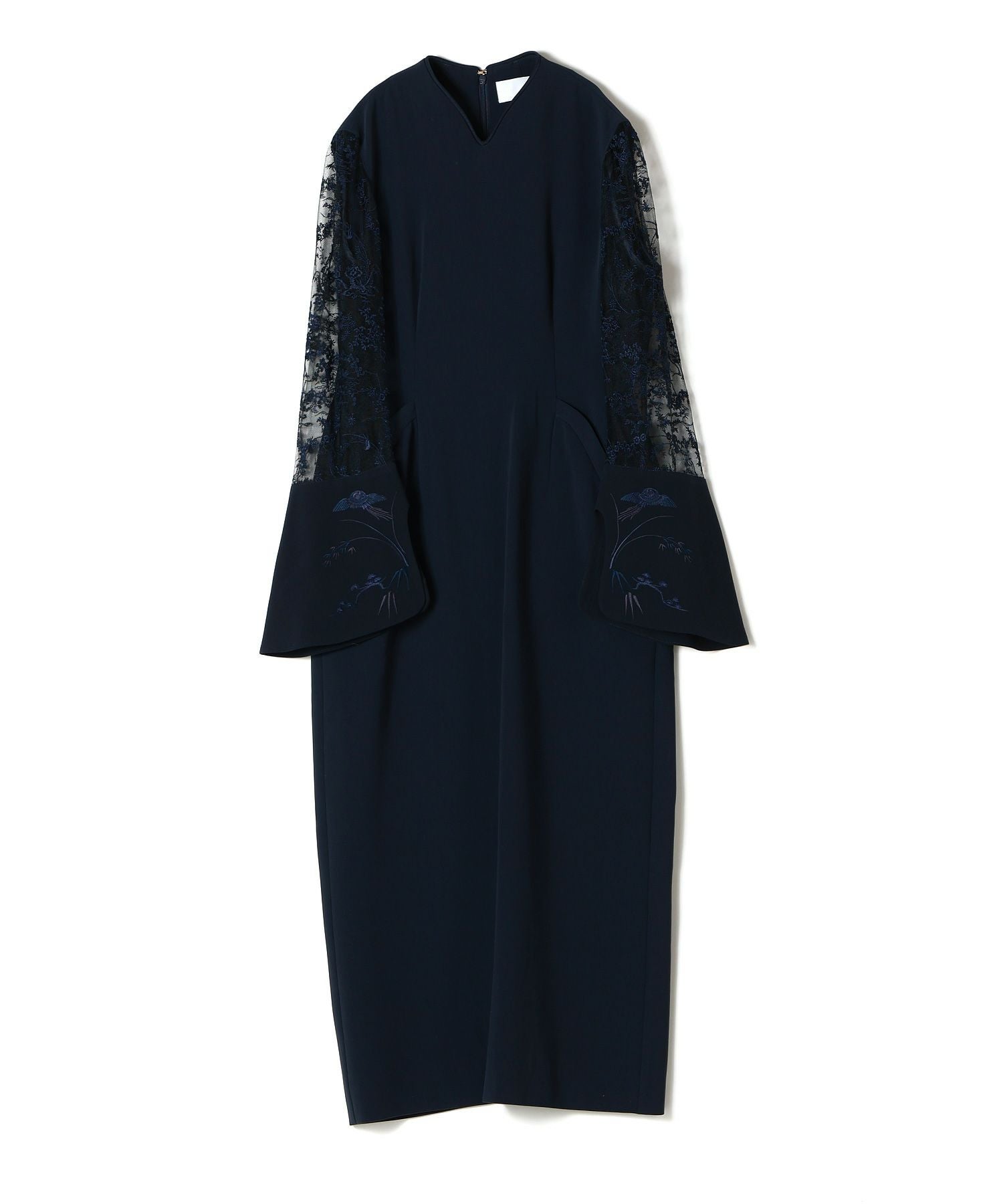 Mame Kurogouchi(マメ クロゴウチ)】 Acetate Polyester Floral Lace