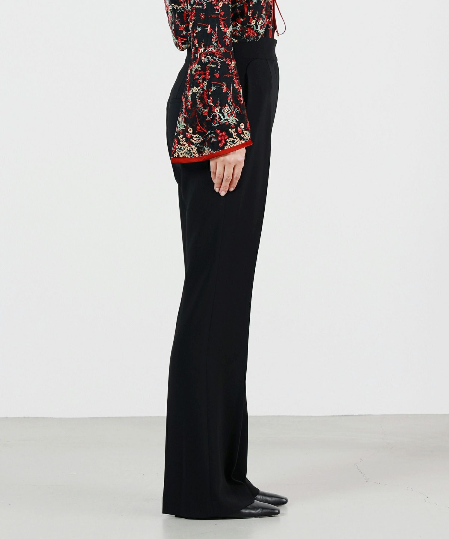 Mame Kurogouchi(マメ クロゴウチ)】 Acetate Polyester High Waisted