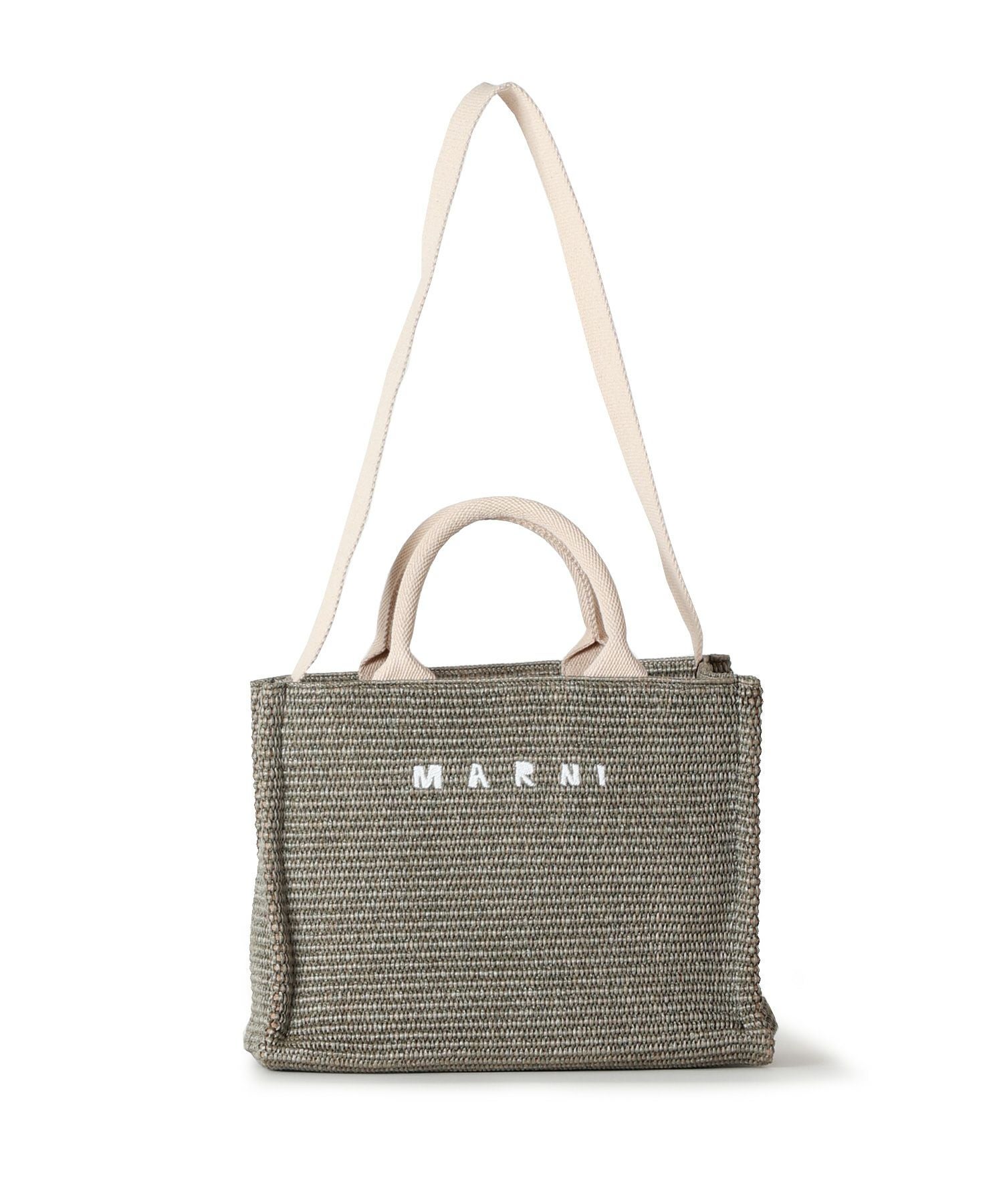 MARNI(マルニ)】 ラフィアエフェクトトートバッグスモール｜PARIGOT