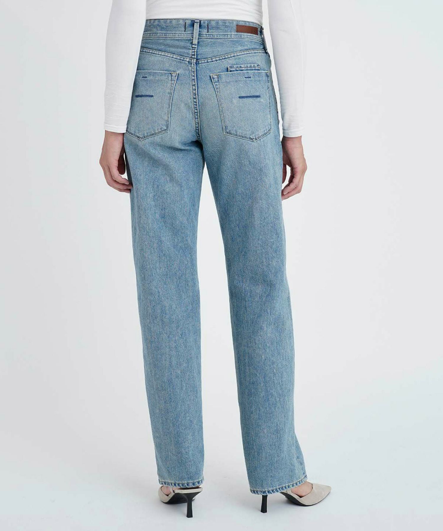 YANUK(ヤヌーク)】 Low Rise Trick Denim ボーイズストレートLEA