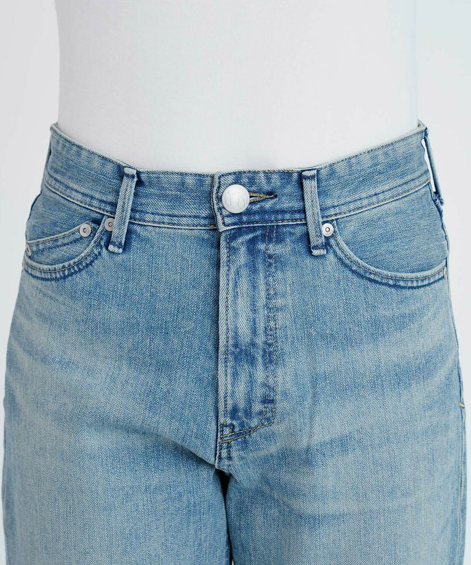 YANUK(ヤヌーク)】 Low Rise Trick Denim ボーイズストレートLEA