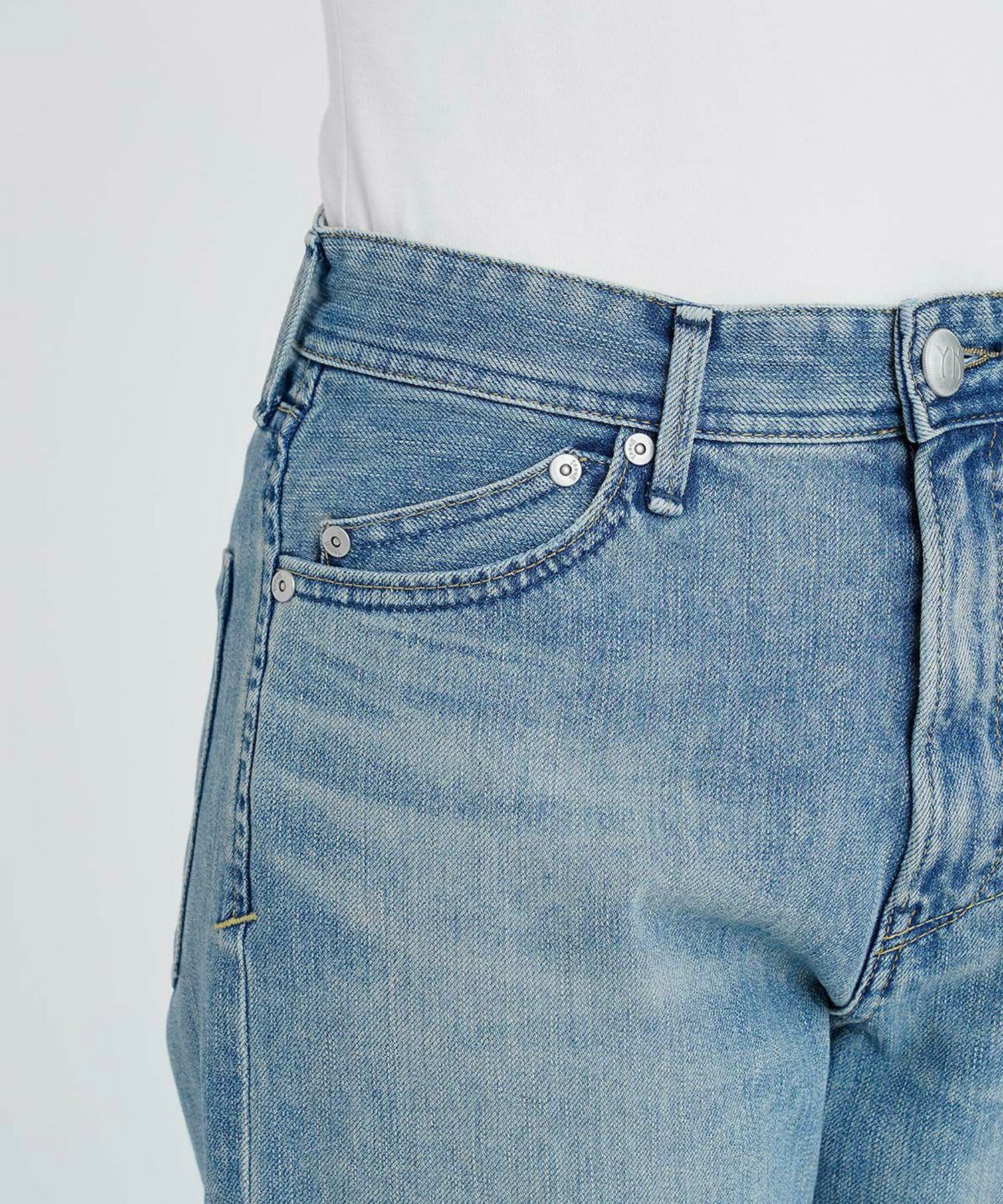 YANUK(ヤヌーク)】 Low Rise Trick Denim ボーイズストレートLEA