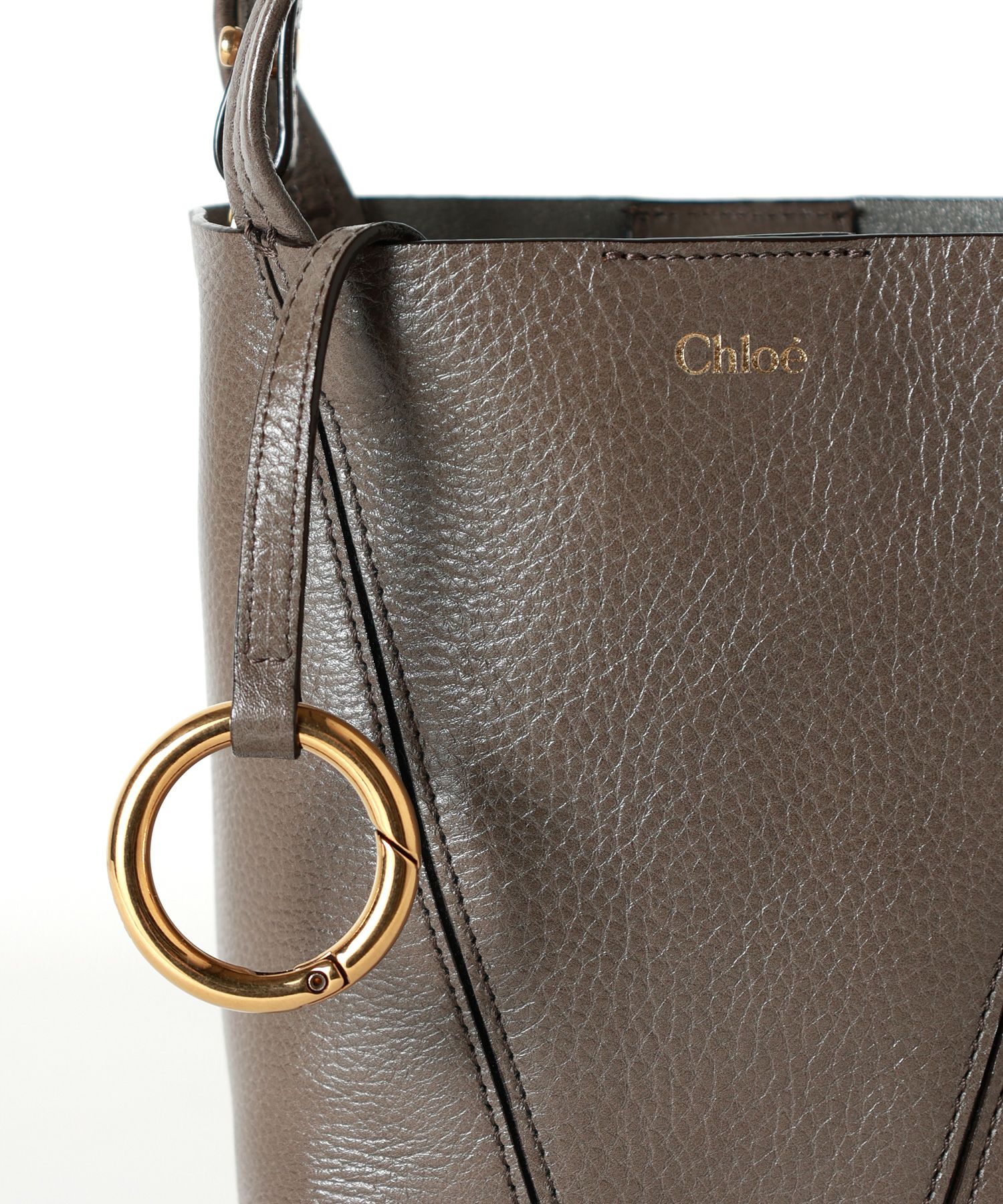 Chloe(クロエ)】 グレインレザー製 CHLOE SPINスモールトートバッグ