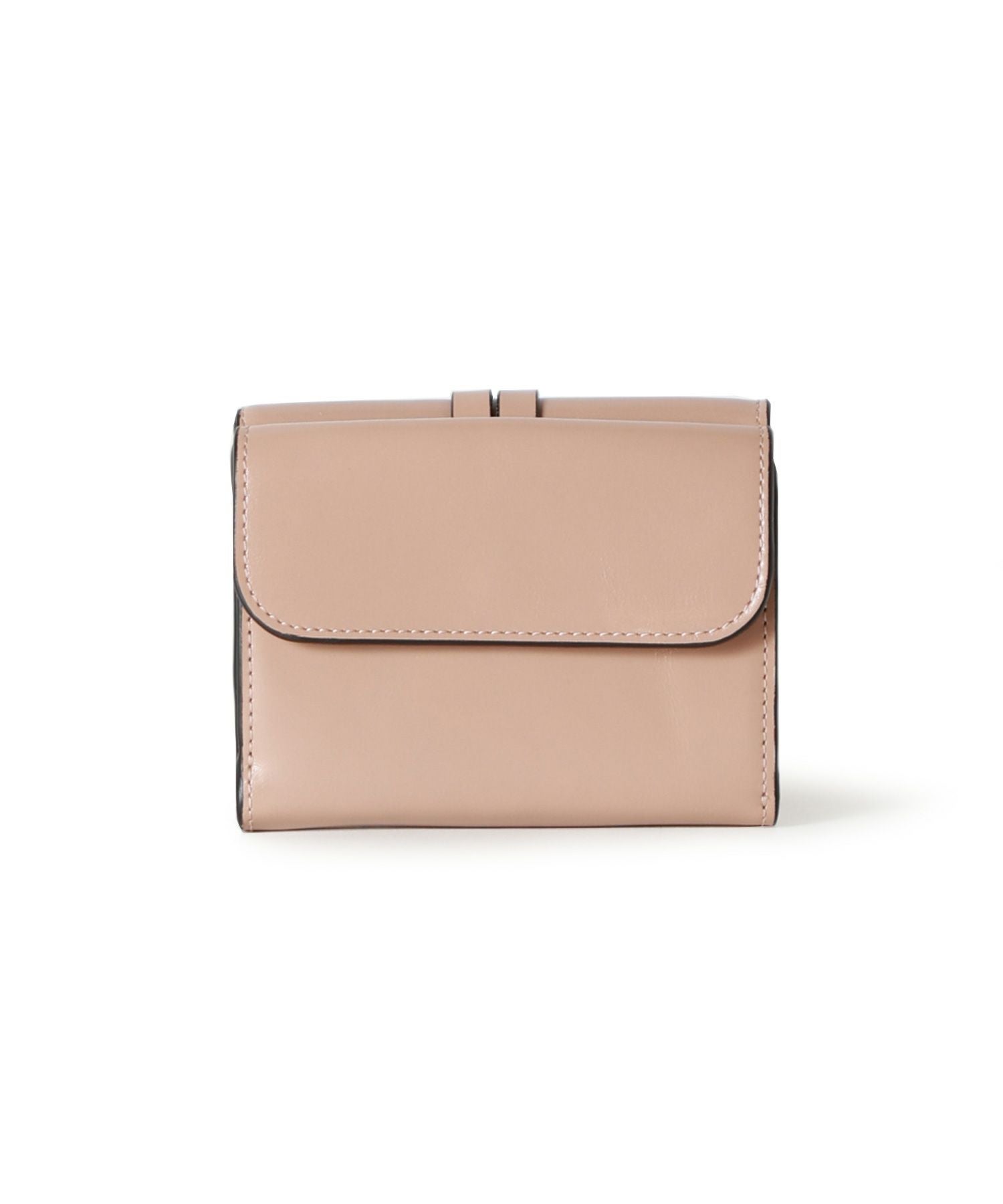 クロエ シャイニーカーフスキン製 ALPHABET スモールトリフォールド C Chloe（クロエ） 財布 三つ折り財布 ALPHABET MINI TRI FOLD