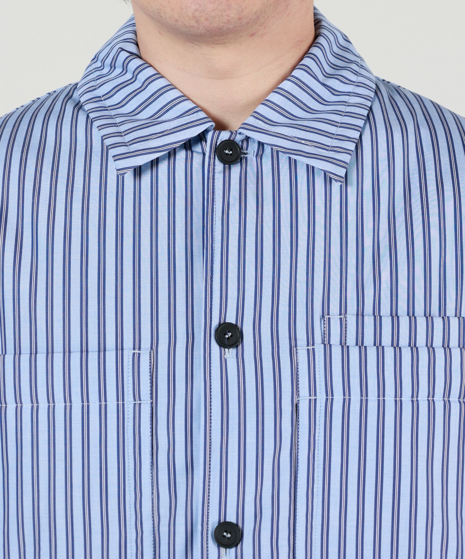 MAISON KITSUNE(メゾンキツネ)】 コットン パデッド オーバーシャツ