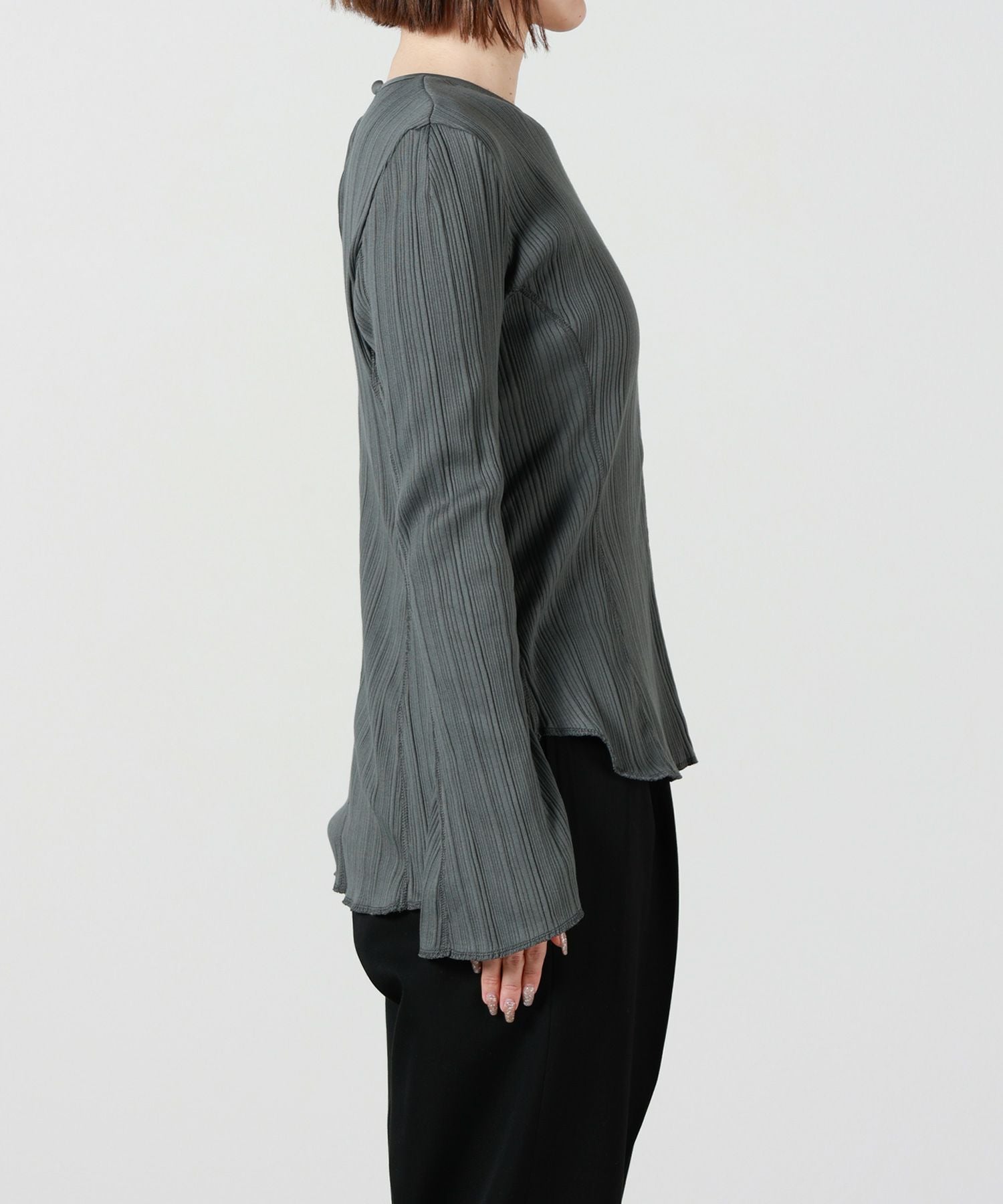 Mame Kurogouchi(マメ クロゴウチ)】 Random Ribbed Organic Cotton