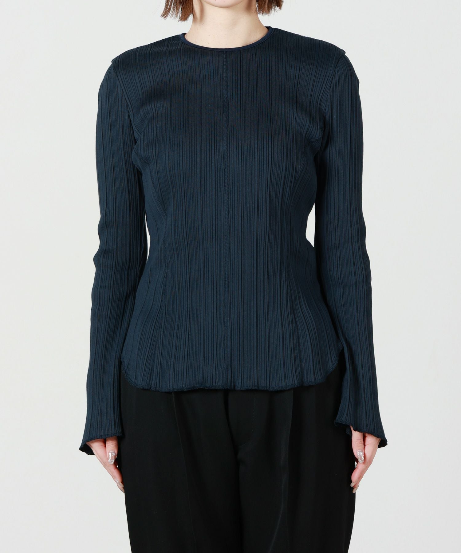 Mame Kurogouchi(マメ クロゴウチ)】 Random Ribbed Organic Cotton