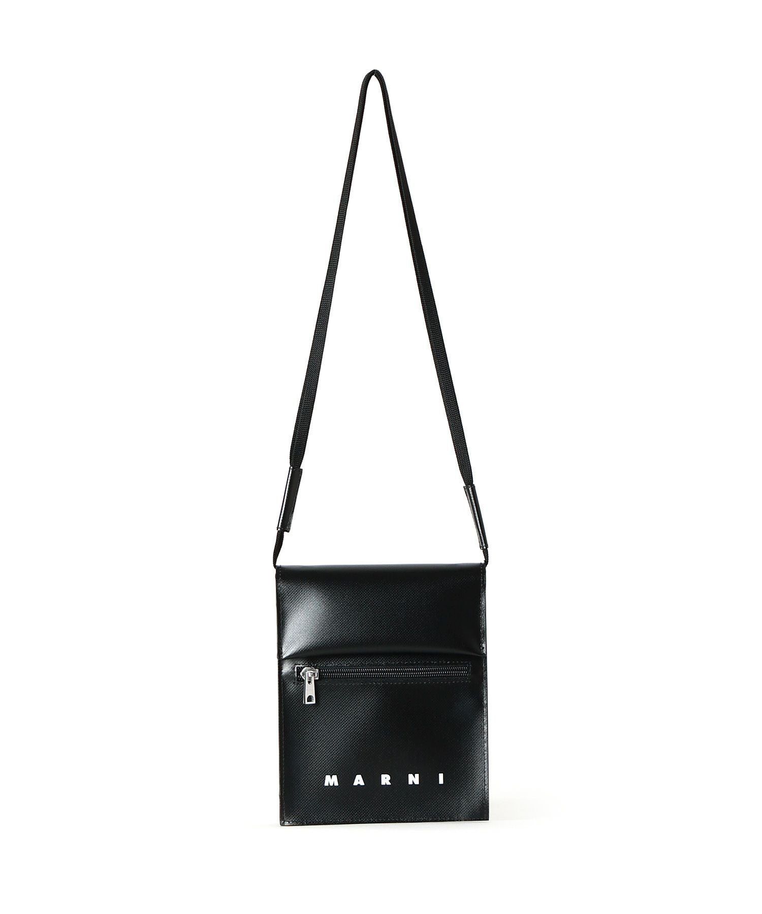 Marni ムートン地ポーチ MARNI(マルニ)｜MARNI MENDING ムートン巾着スマホポシェット/シルク