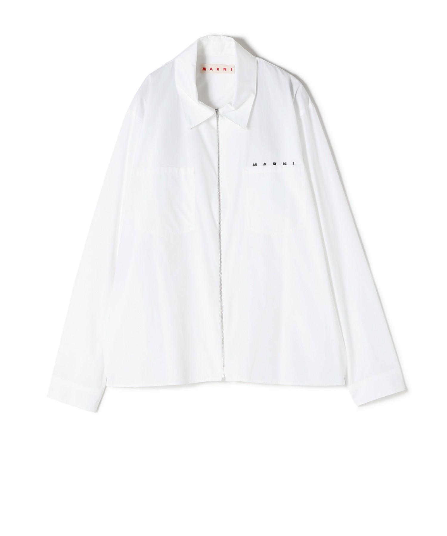 MARNI(マルニ)】 オーガニックポプリン製 ジップシャツ｜PARIGOT
