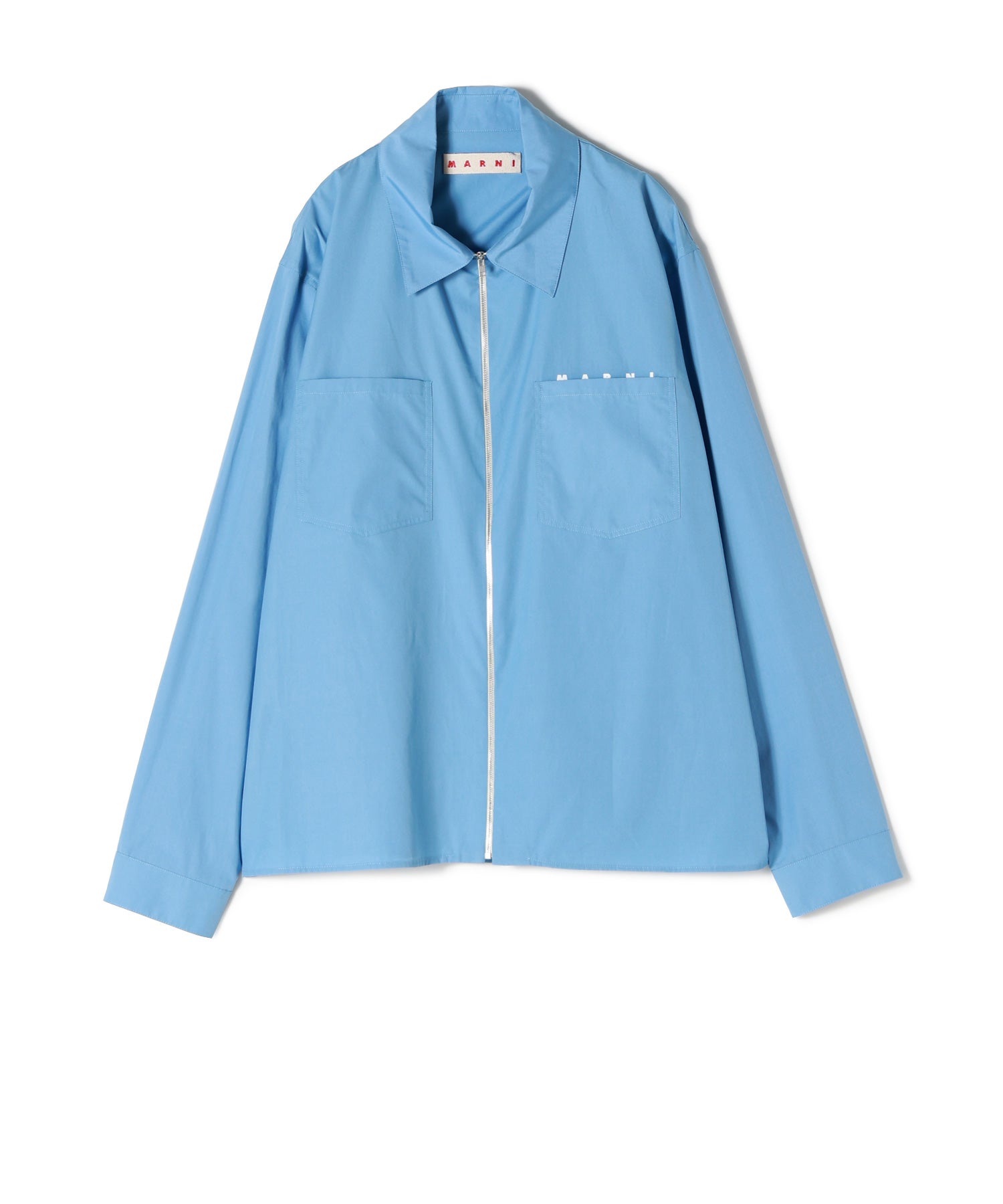MARNI(マルニ)】 オーガニックポプリン製 ジップシャツ｜PARIGOT