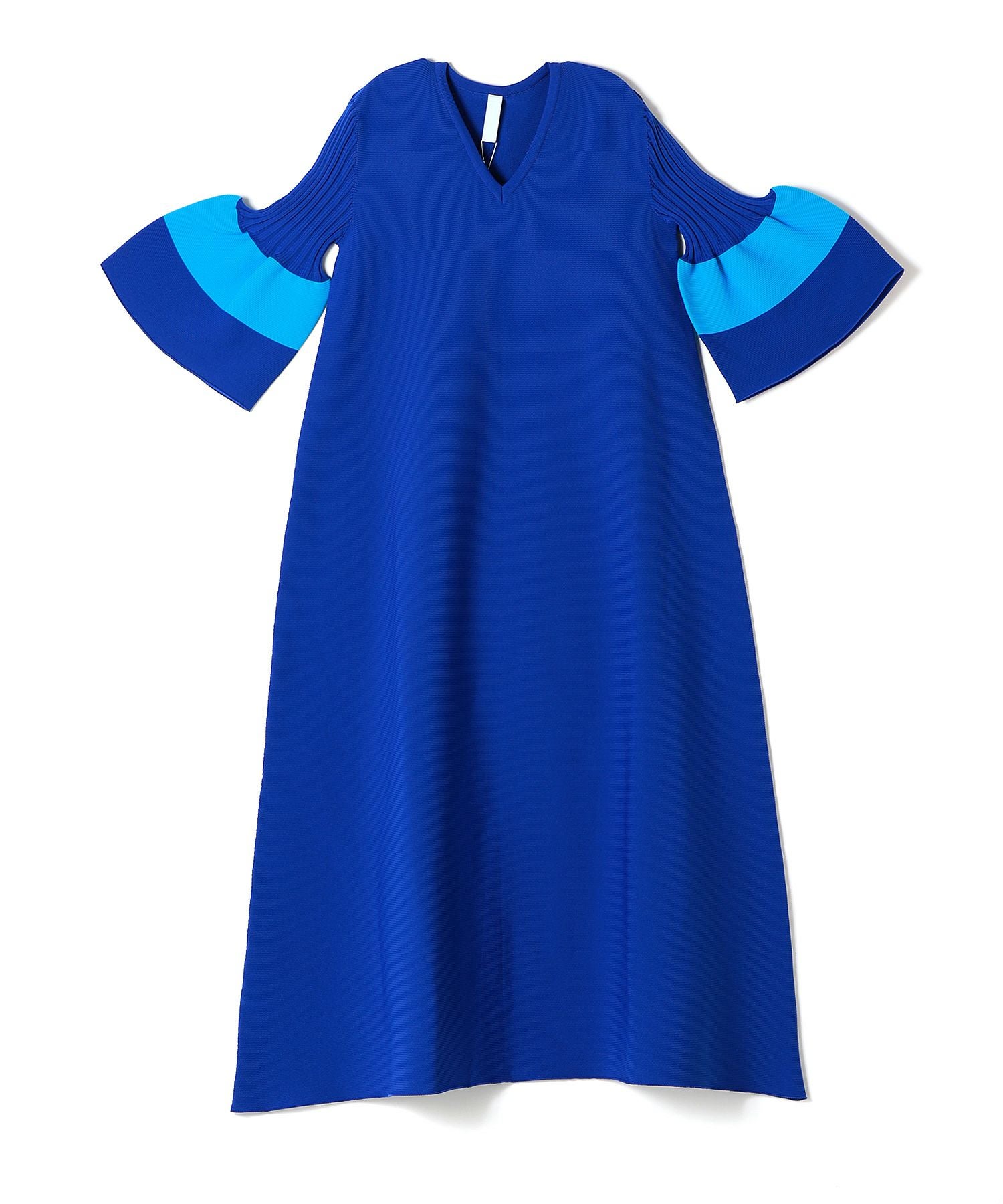 CFCL(シーエフシーエル)】 POTTERY SHORT BELL SLEEVE FLARE DRESS