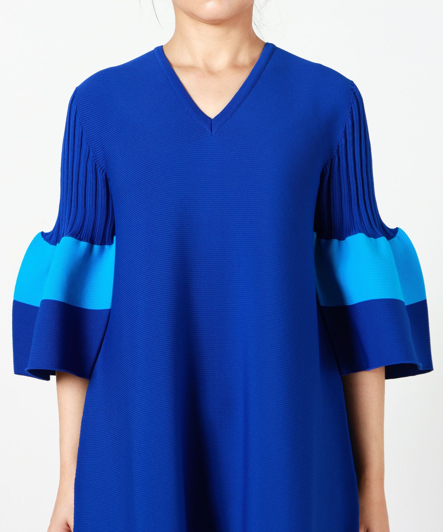 CFCL(シーエフシーエル)】 POTTERY SHORT BELL SLEEVE FLARE DRESS CFCL(シーエフシーエル)】 POTTERY SHORT BELL SLEEVE FLARE DRESS