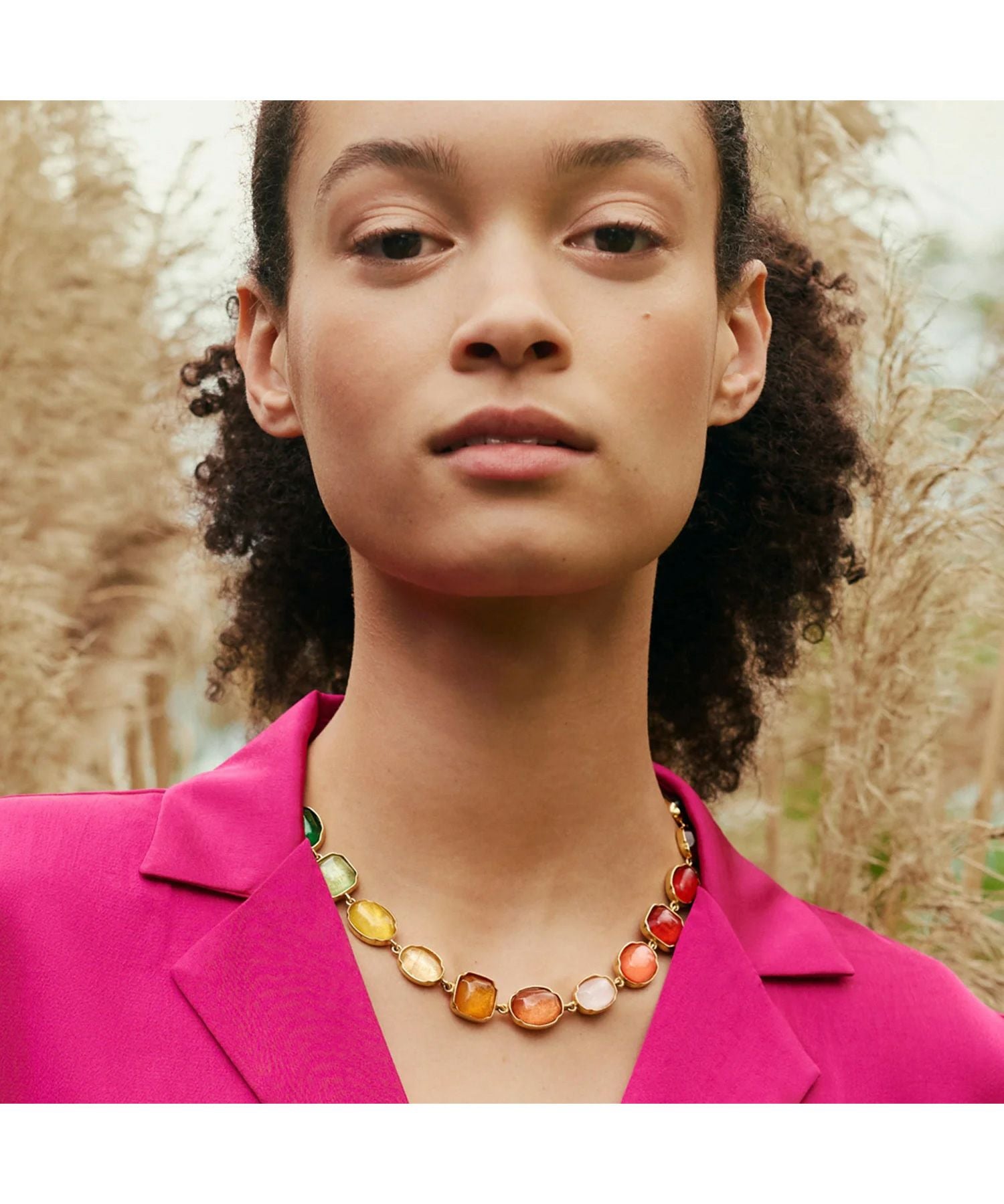 GOOSSENS Paris(ゴッサンスパリ)】 Cabochons Rainbow Necklace