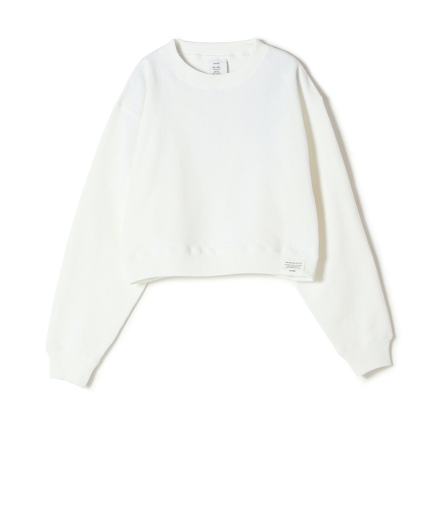 HYKE(ハイク)】 CROPPED SWEAT SHIRT|PARIGOT ONLINE(パリゴオンライン) HYKE(ハイク)】 CROPPED SWEAT SHIRT|PARIGOT ONLINE(パリゴオンライン)