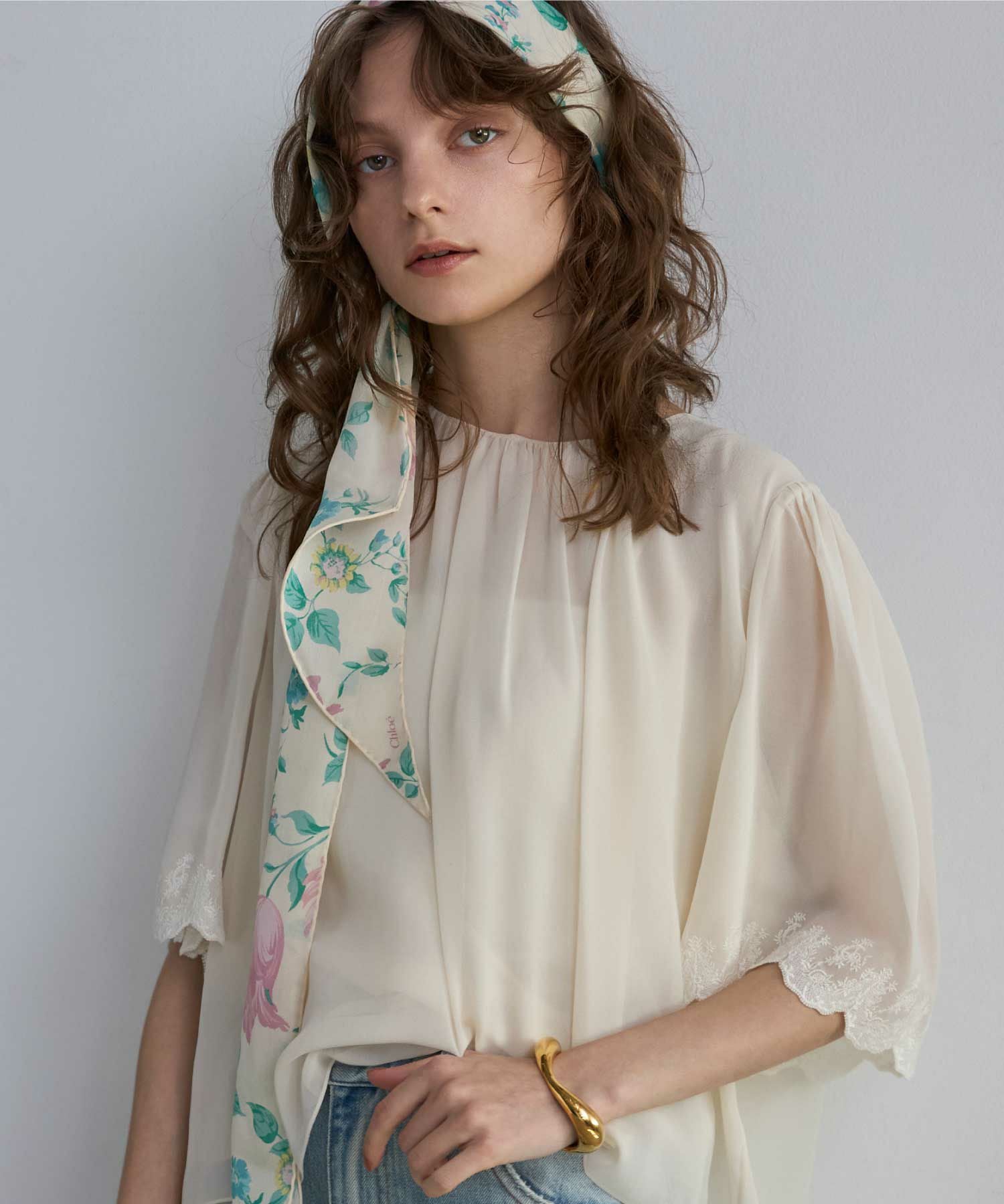 Chloe(クロエ)】 シルク刺繍ブラウス｜PARIGOT ONLINE（パリゴオンライン）
