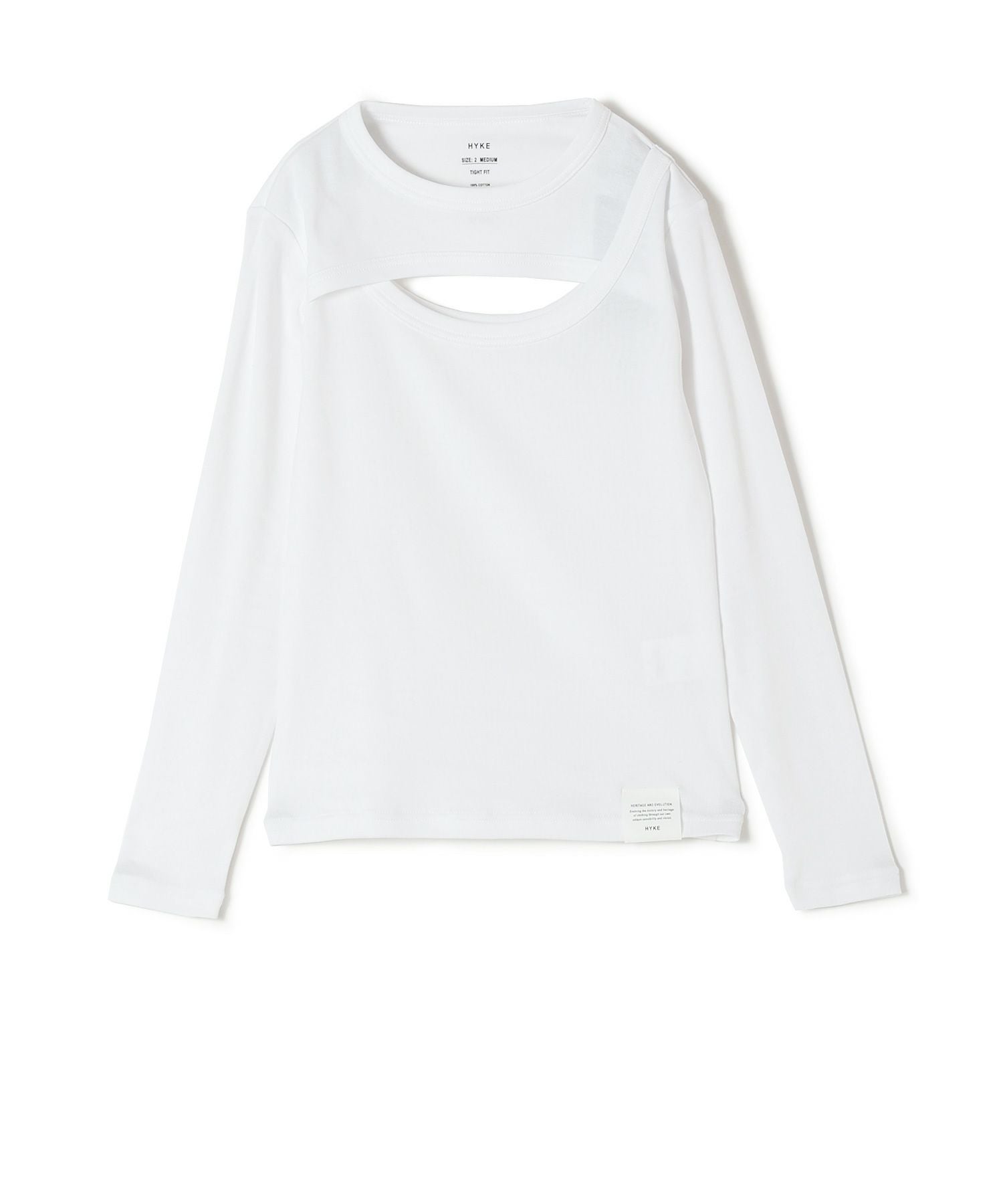 HYKE(ハイク)】 LAYERED LONG SLEEVE｜PARIGOT ONLINE（パリゴオンライン）