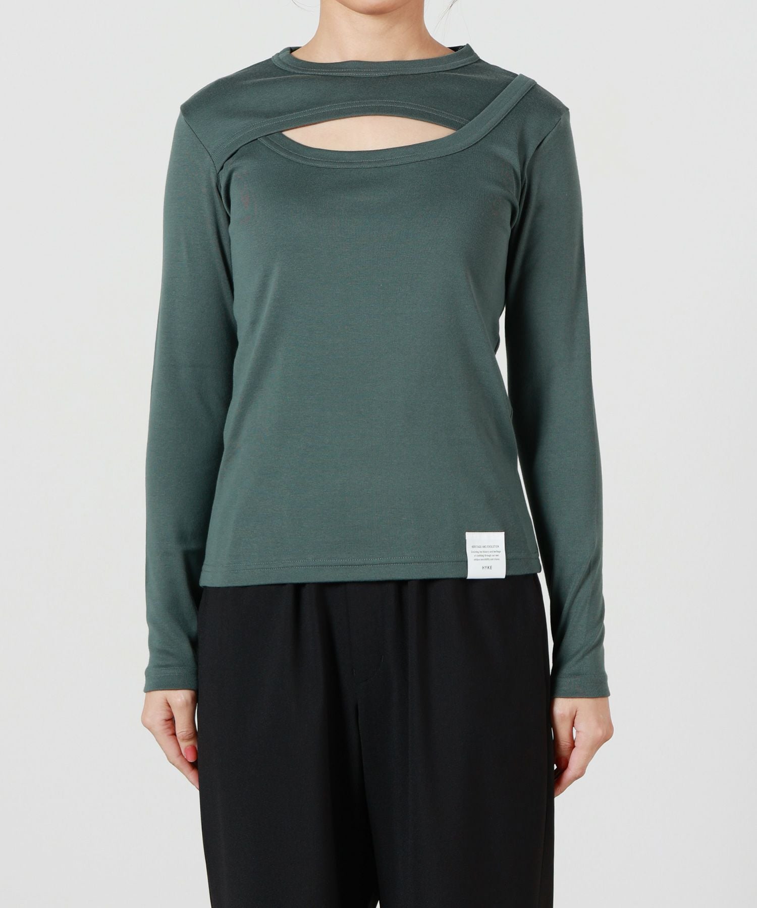 HYKE(ハイク)】 LAYERED LONG SLEEVE｜PARIGOT ONLINE（パリゴオンライン）