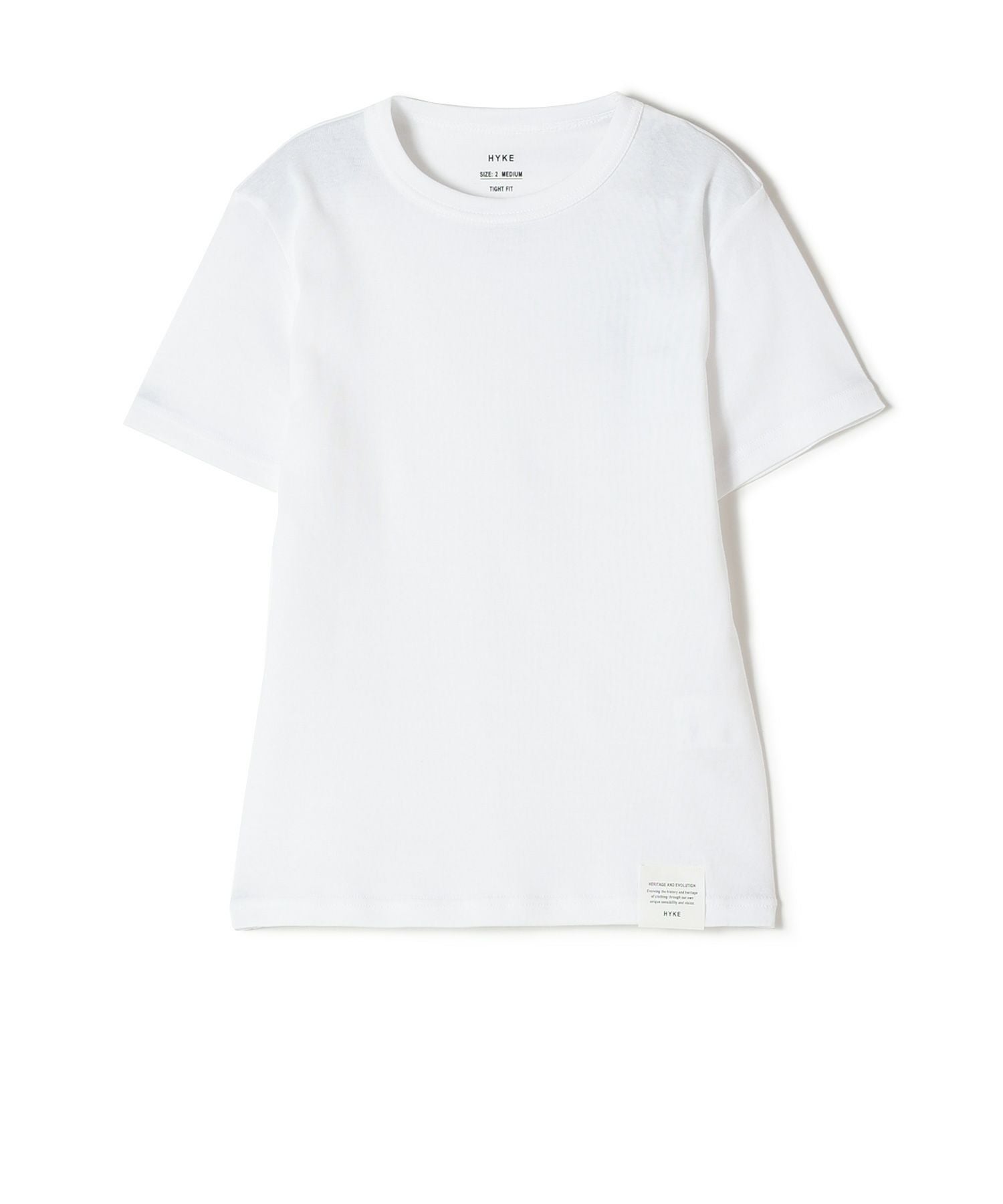 HYKE 2025SS Tシャツ 白 ハイク カットソー トップス HYKE(ハイク)】 SHORT-SLV TEE｜PARIGOT ONLINE（パリゴオンライン）