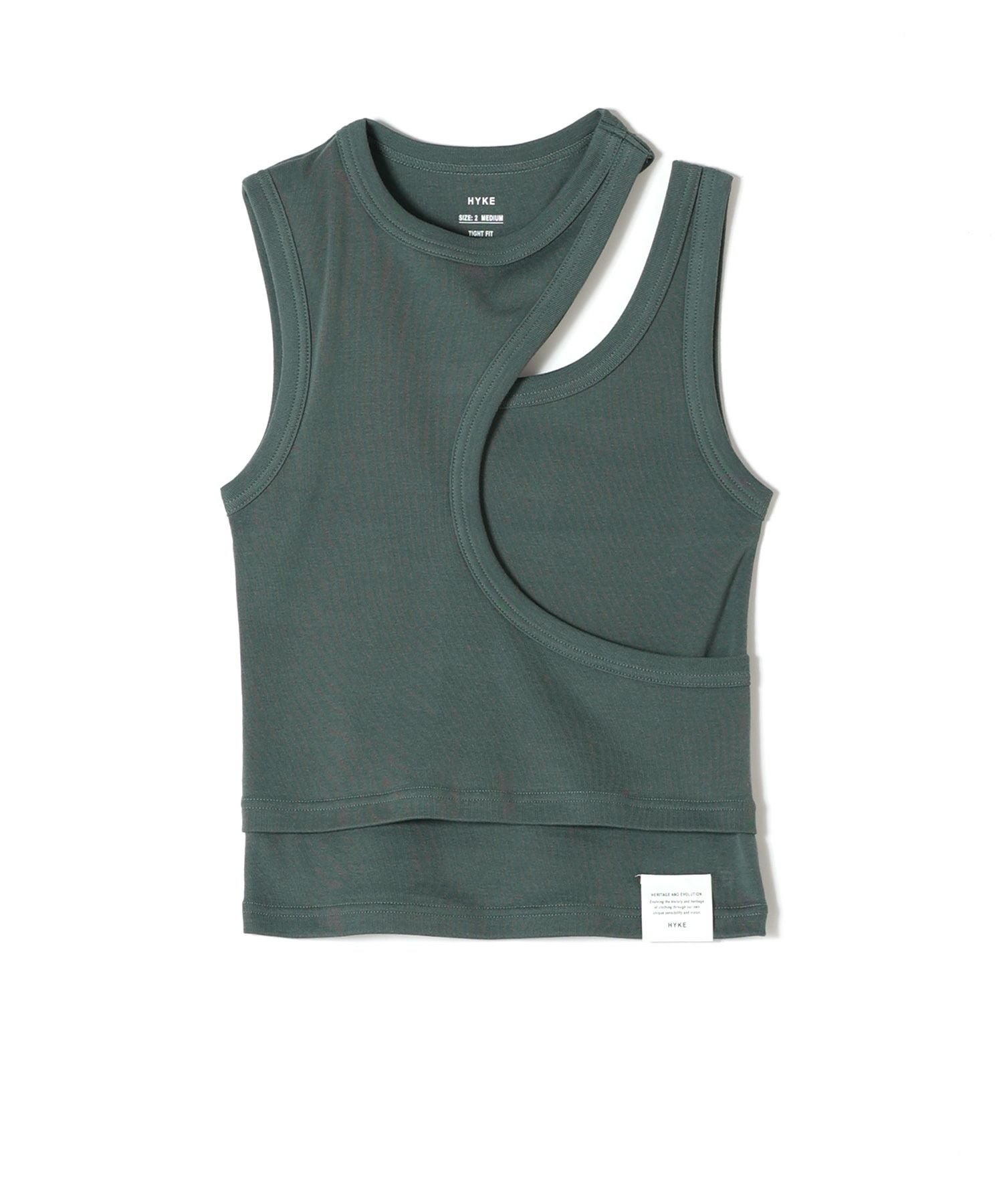 t★【新品・タグ付き】hykeハイクLAYERED TANK TOP LAYERED TANK TOP-レイヤードタンクトップ-HYKE（ハイク）通販| st company
