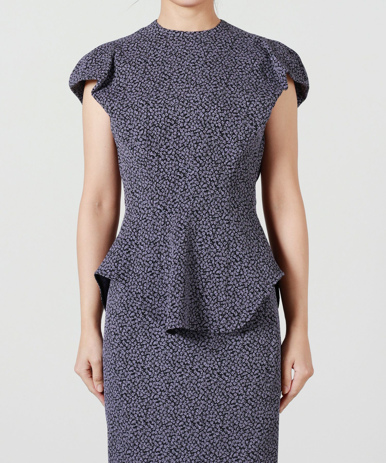 Mame Kurogouchi(マメ クロゴウチ)】 Micro Floral Jacquard Top