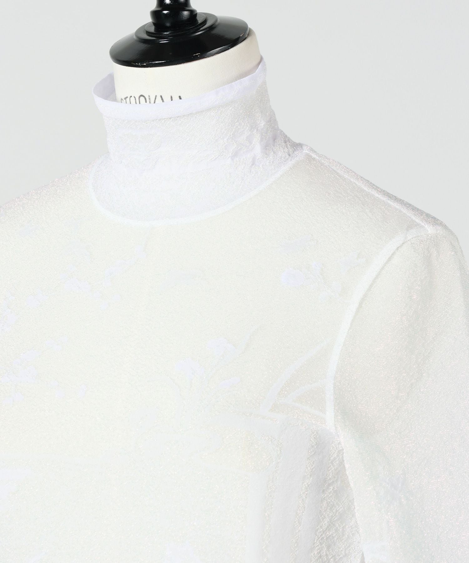 Mame Kurogouchi(マメ クロゴウチ)】 Nature Pattern Sheer Knitted