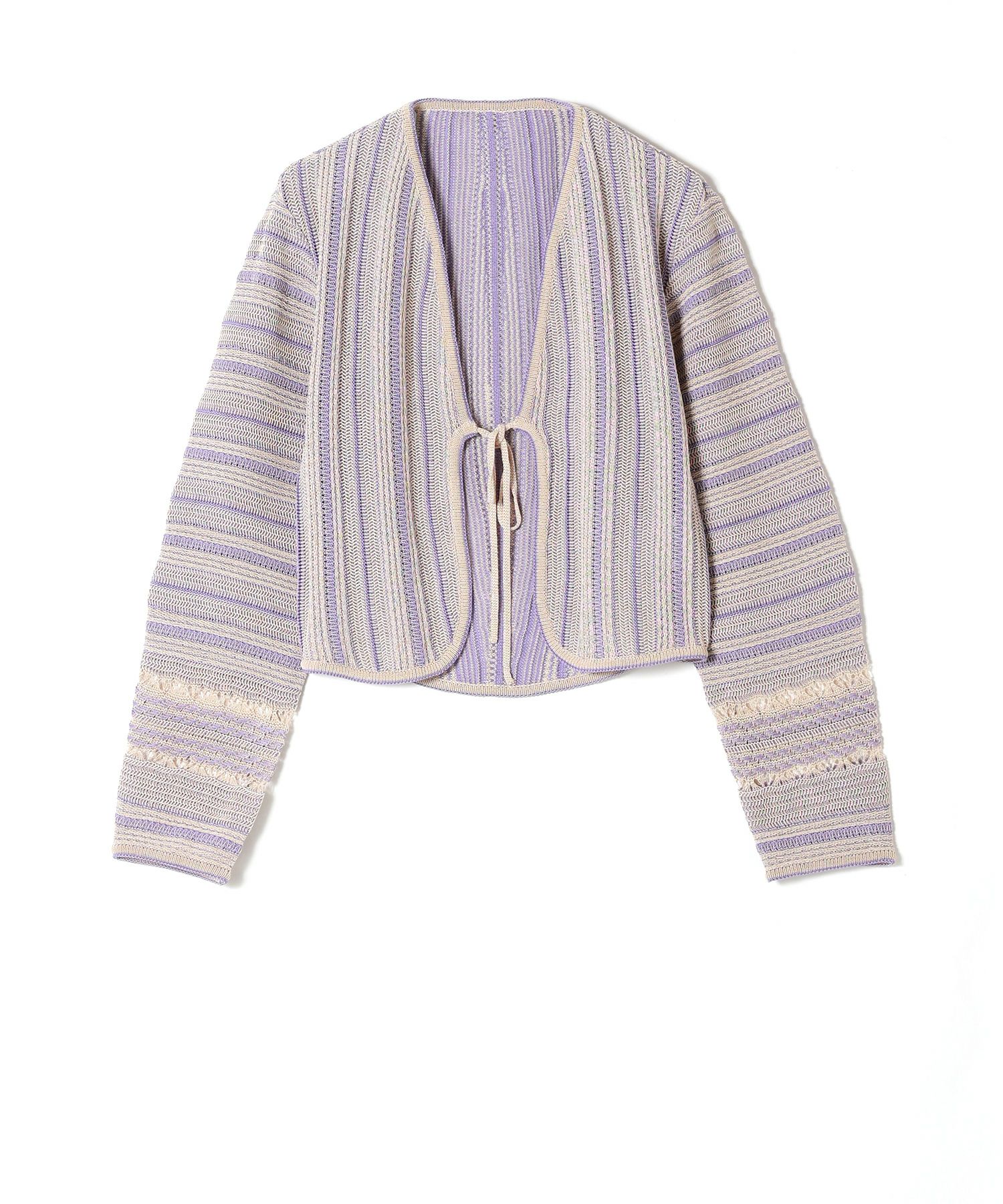 Mame Kurogouchi(マメ クロゴウチ)】 Drop Jacquard Knitted Cardigan