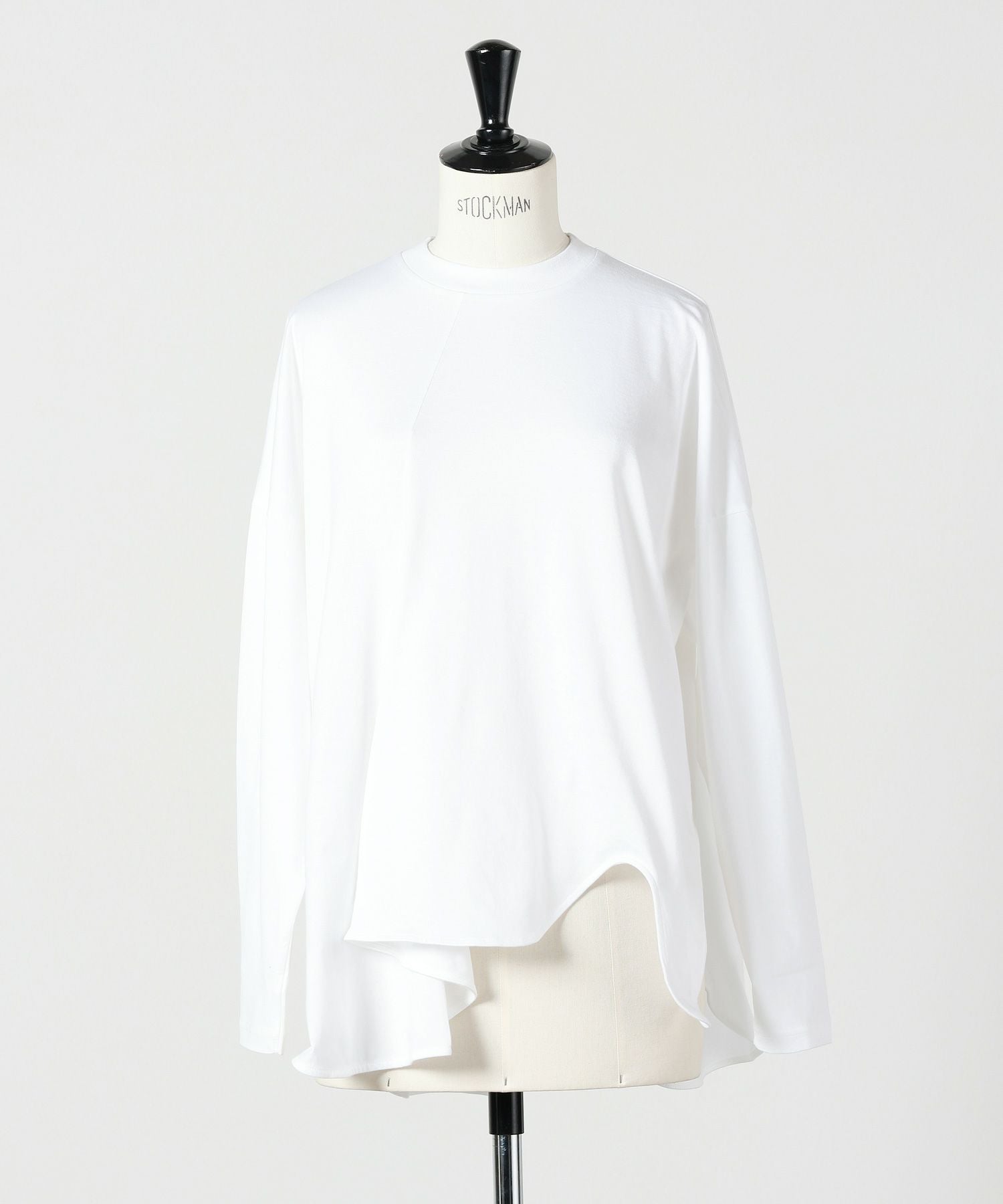 エンフォルド ASYMMETRY LONG-SLEEVES T-SHIRT VONIQUE / ENFOLD / ASYMMETRY DRAPE LONG-SLEEVES T-SHIRT