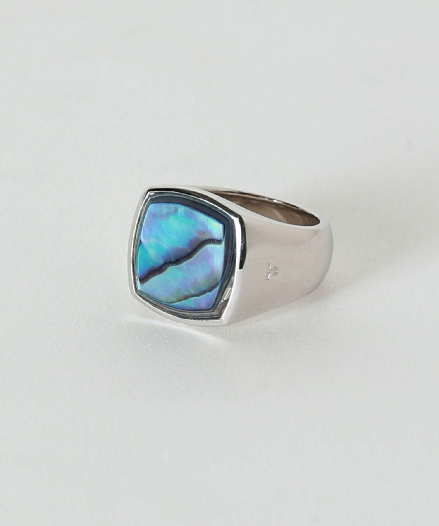 TOM WOOD(トムウッド)】 PARIGOT別注 Cushion Abalone リング(48～56